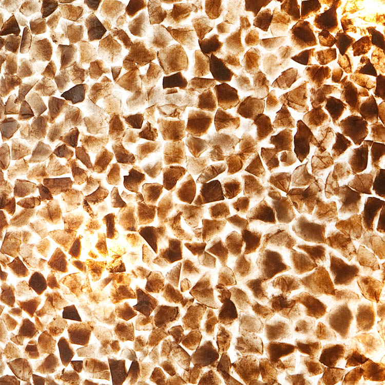 Vloerlamp Cone gold capiz 150 cm