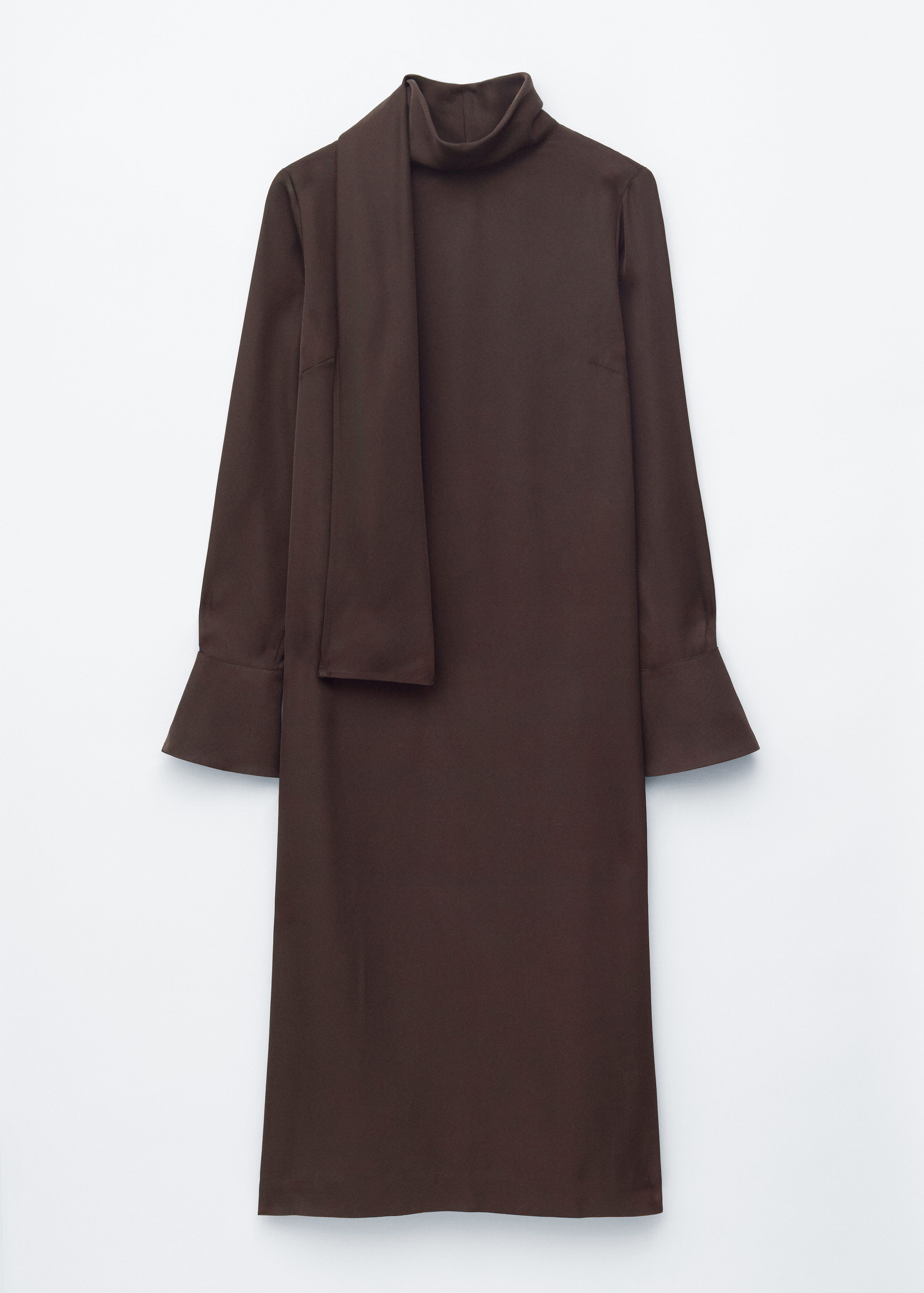 & Other Stories SCARF-NECK MIDI DRESS