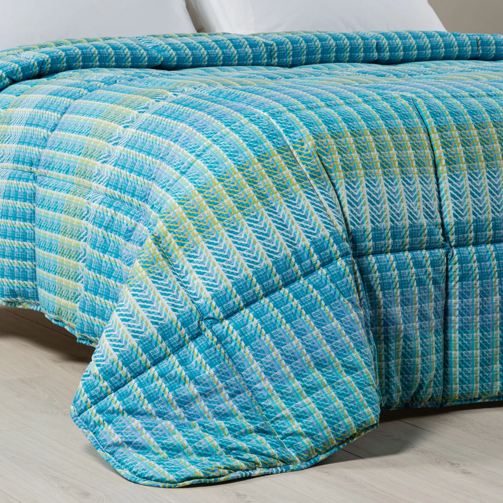 Cotton quilt Milan Double BlueTte Caleffi