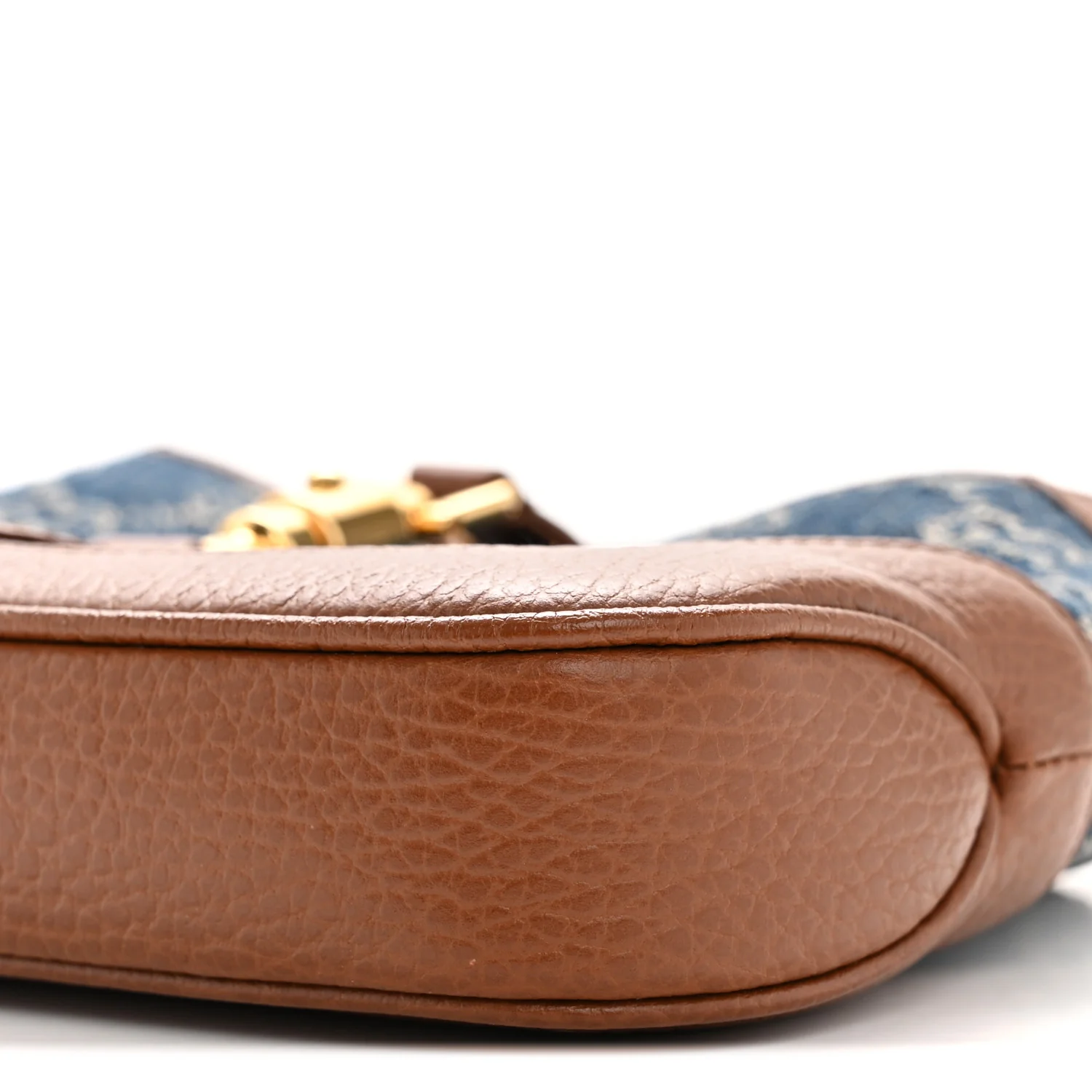 New Denim GG Monogram Calfskin Mini Jackie 1961 Hobo Blue Tea Cuir - Top Club