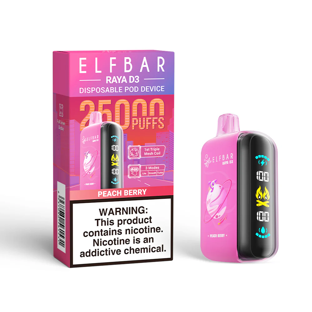ELFBAR RAYA D3 Disposable Vape (All Flavours)