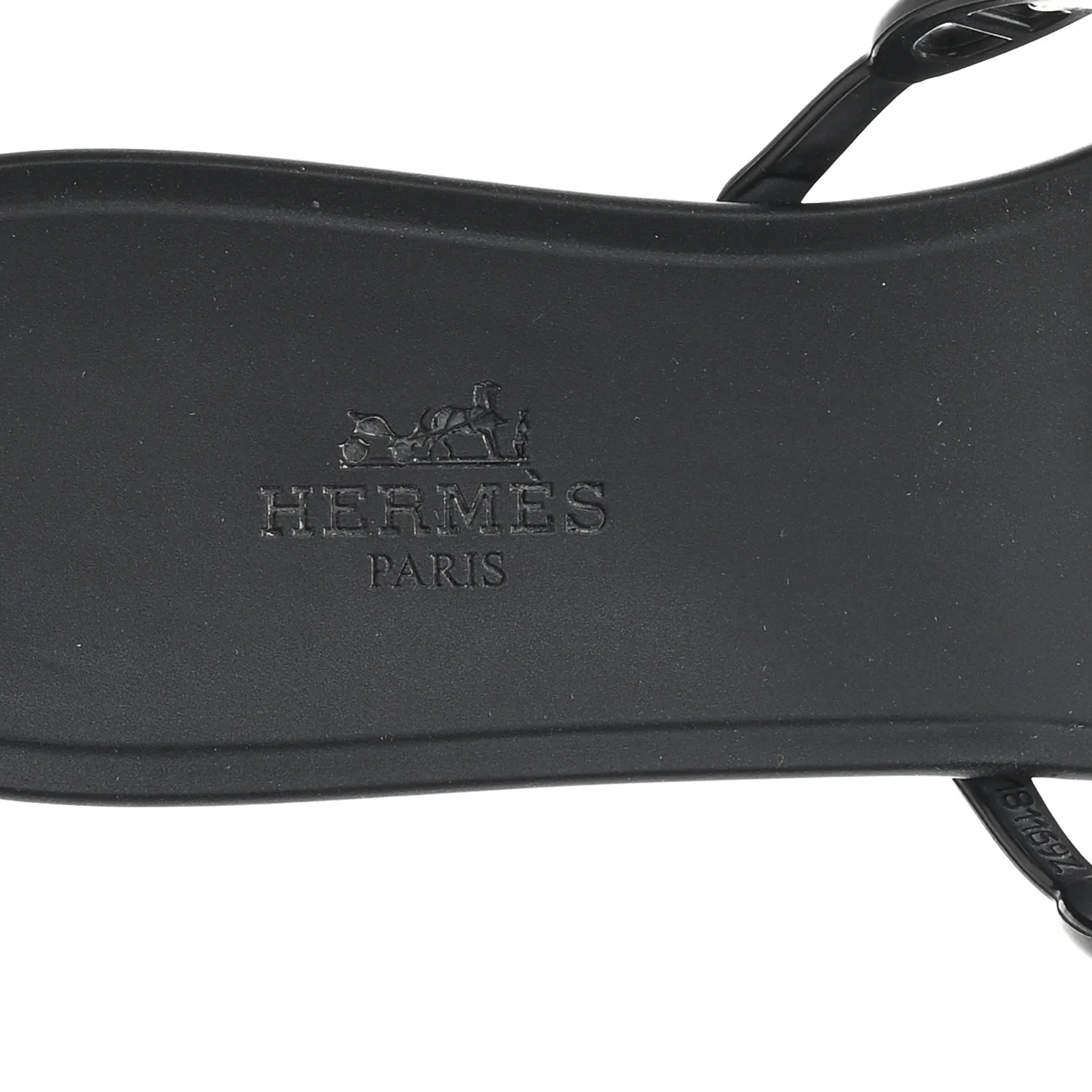 Rubber Chaine d'Ancre Rivage Sandals 38 Black - Top Club