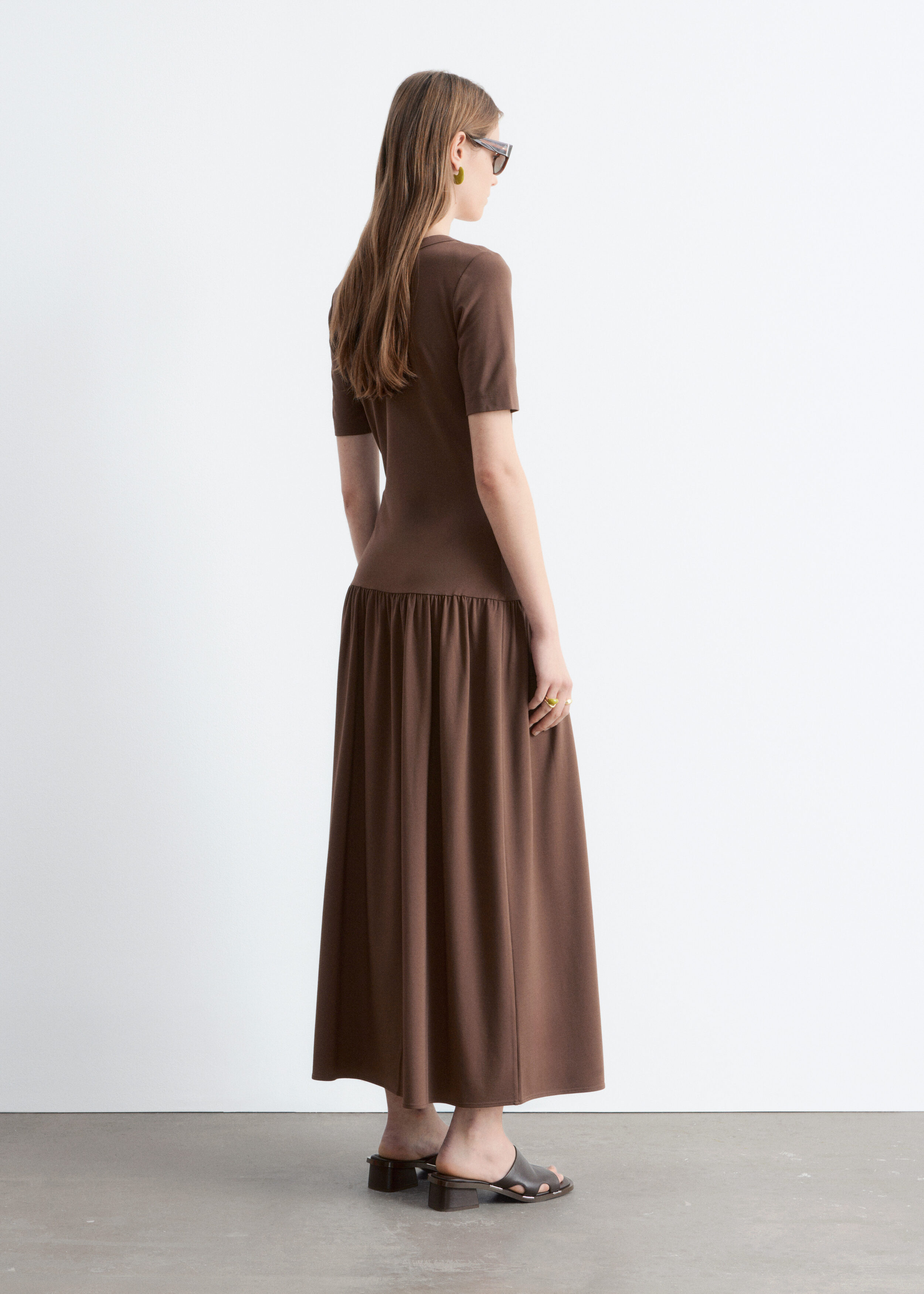 & Other Stories LONGLINE JERSEY MAXI DRESS