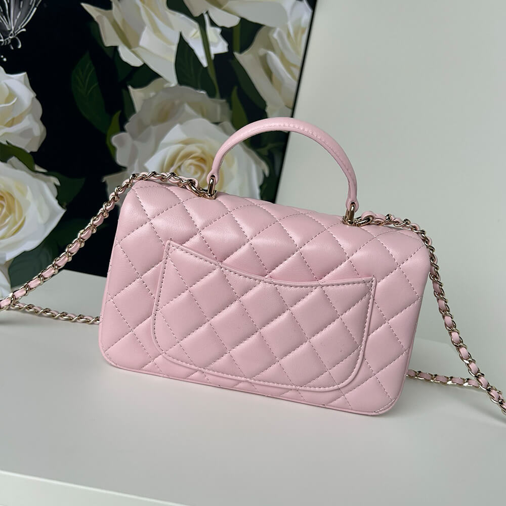 CHANEL Mini Classic Handbag With Top Handle - Top Club