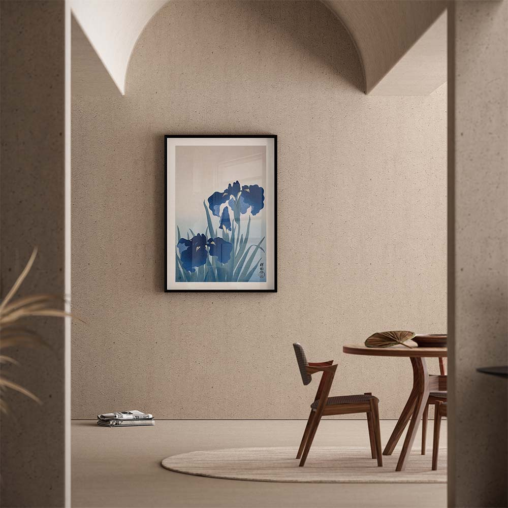 Poster Ohara Koson - Blue Iris 70x100 cm
