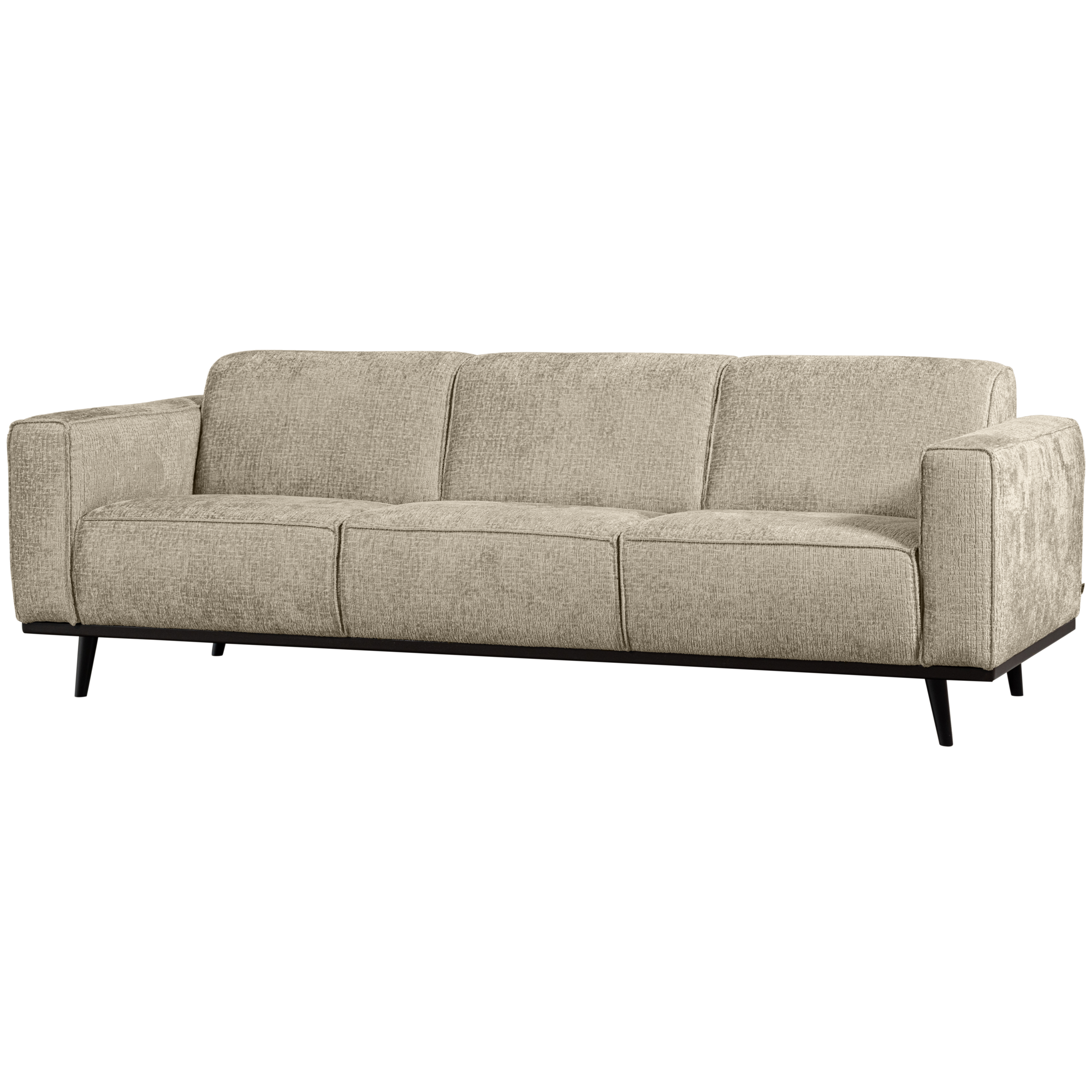 3-zits bank Statement Statement 3-zits Bank - 230 cm - Structure Velvet - Wheatfield