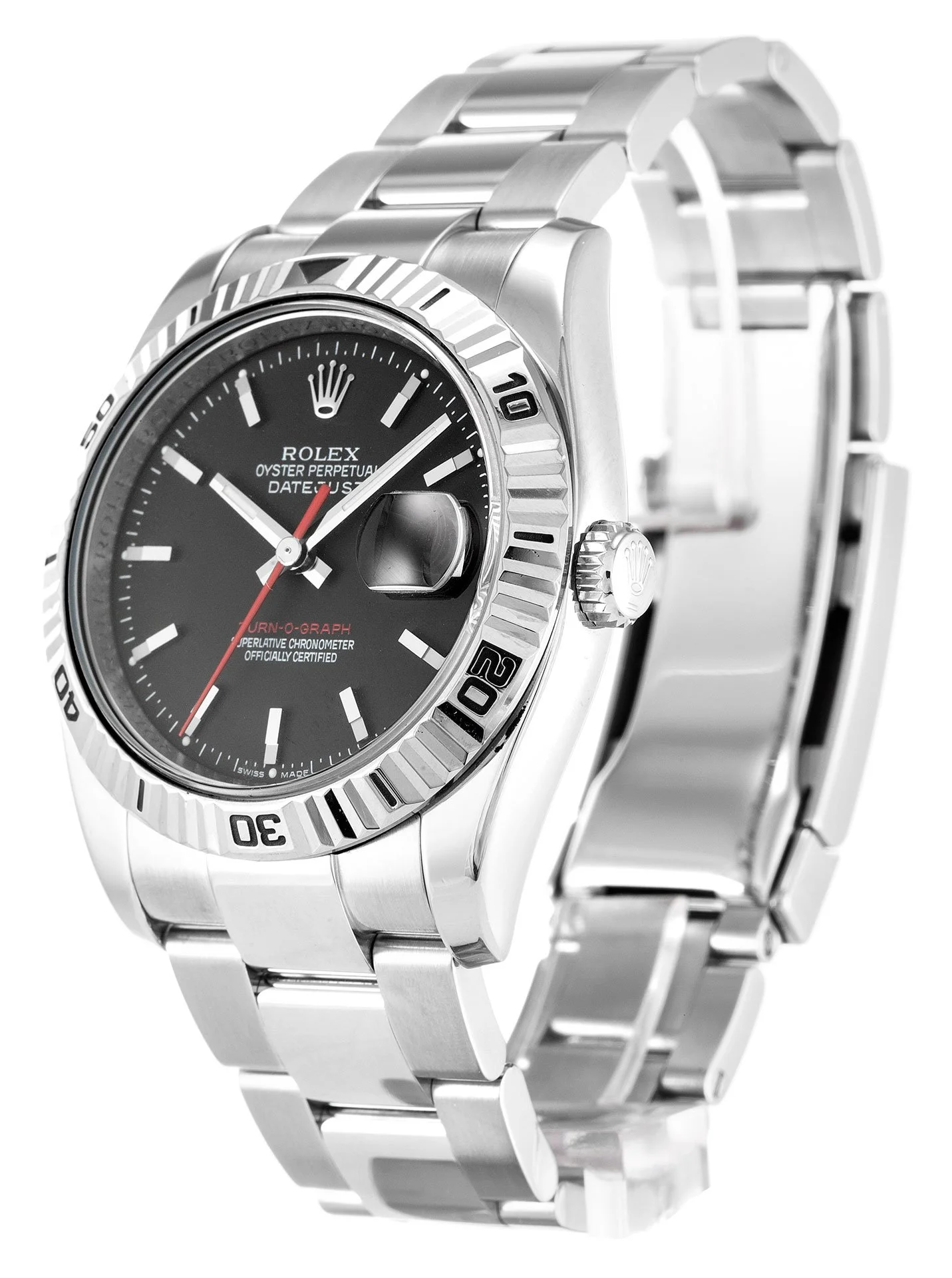 Rolex Datejust Turn-O-Graph 36mm Grey Dial 116264-2