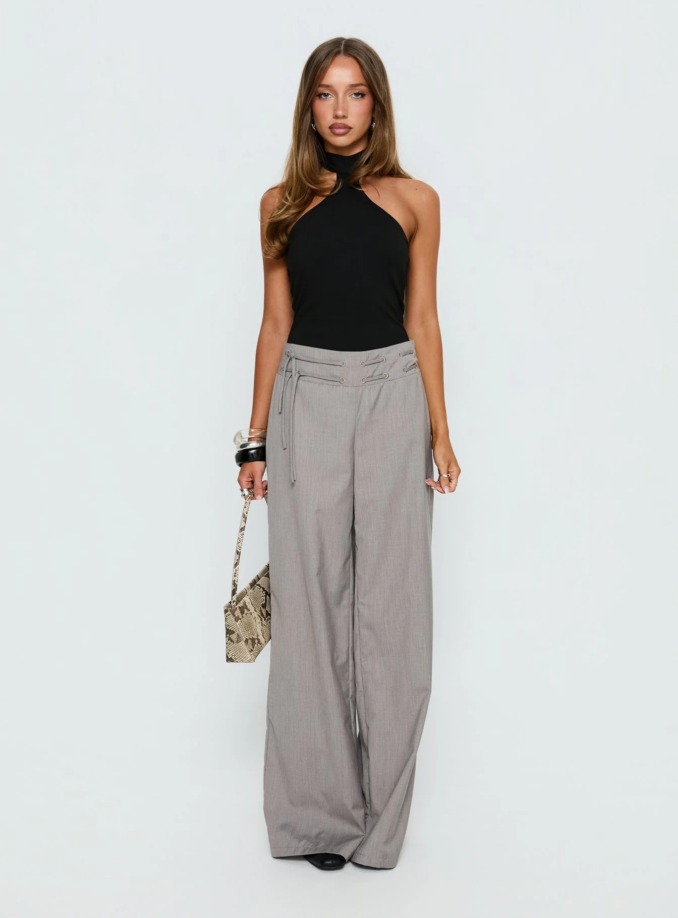 Luanda High Neck Bodysuit Black