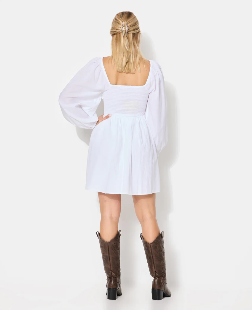 Pimkie Robe courte en popeline avec manches ballons