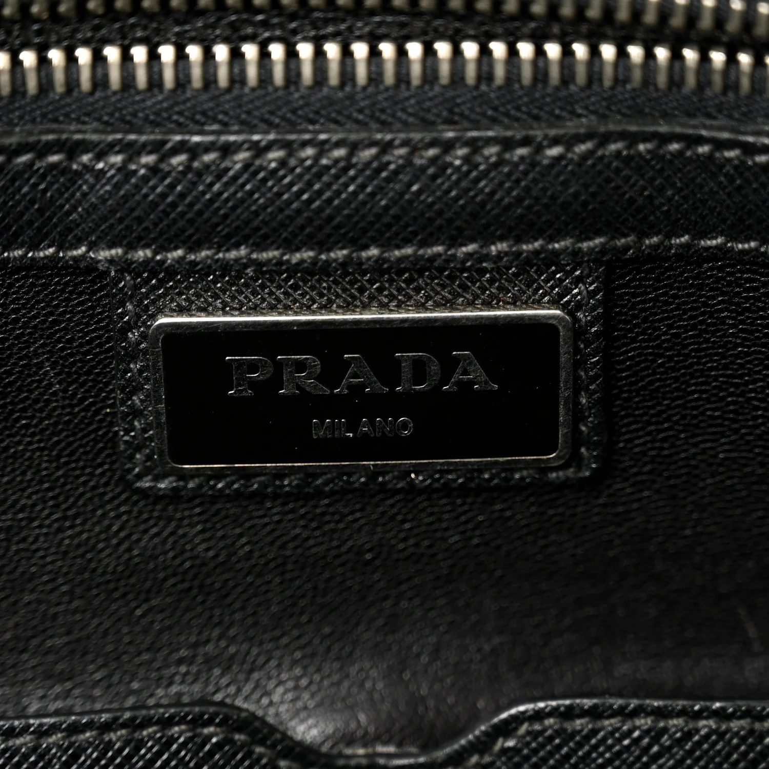 Saffiano Travel Briefcase Black - Top Club