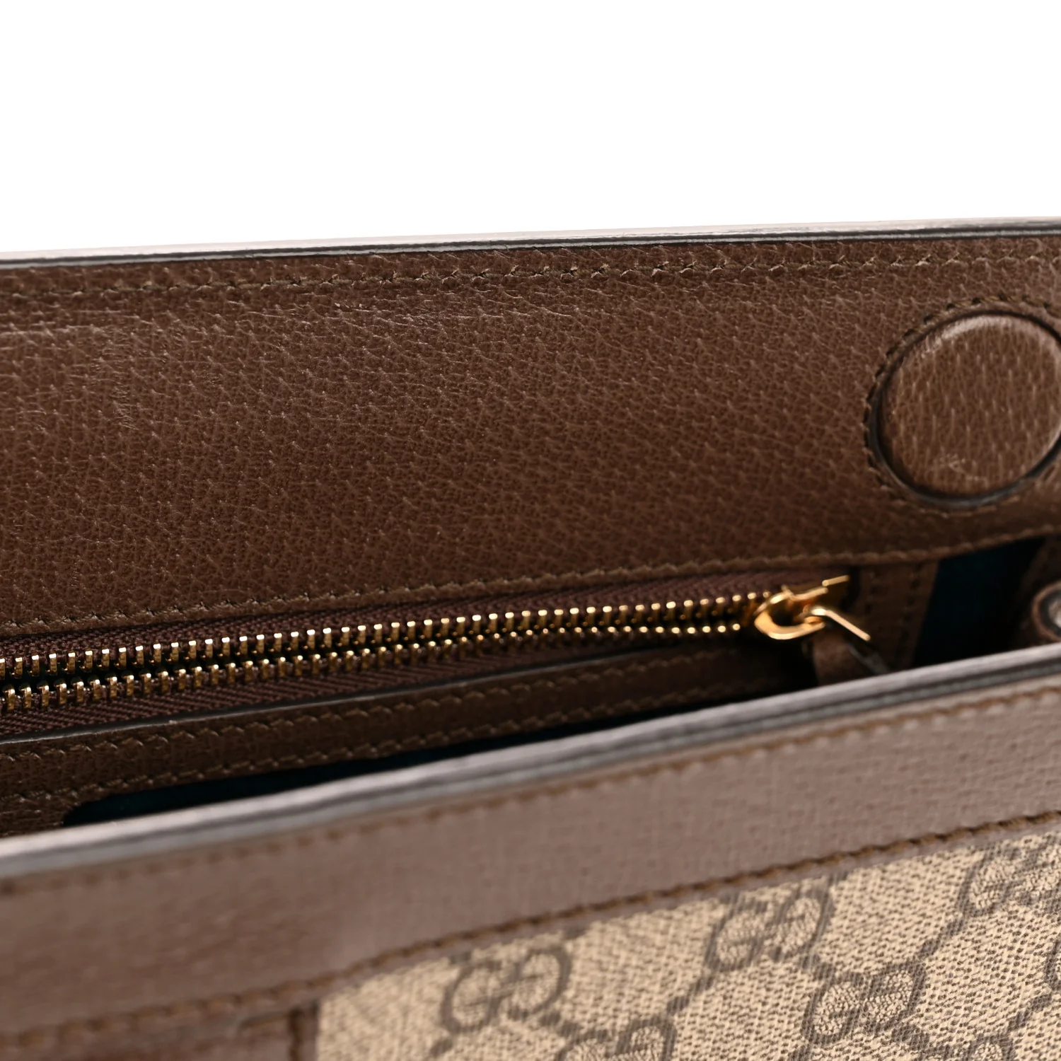 GG Supreme Monogram Web Medium Ophidia Chain Shoulder Bag Brown - Top Club