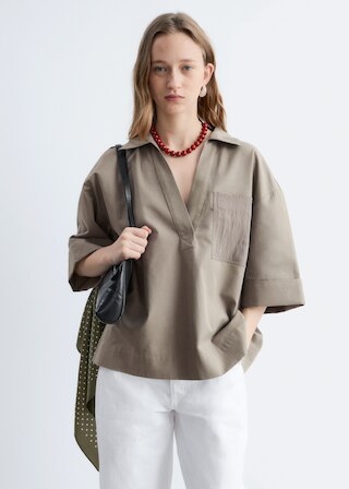 & Other Stories BOXY SHORT-SLEEVE SHIRT