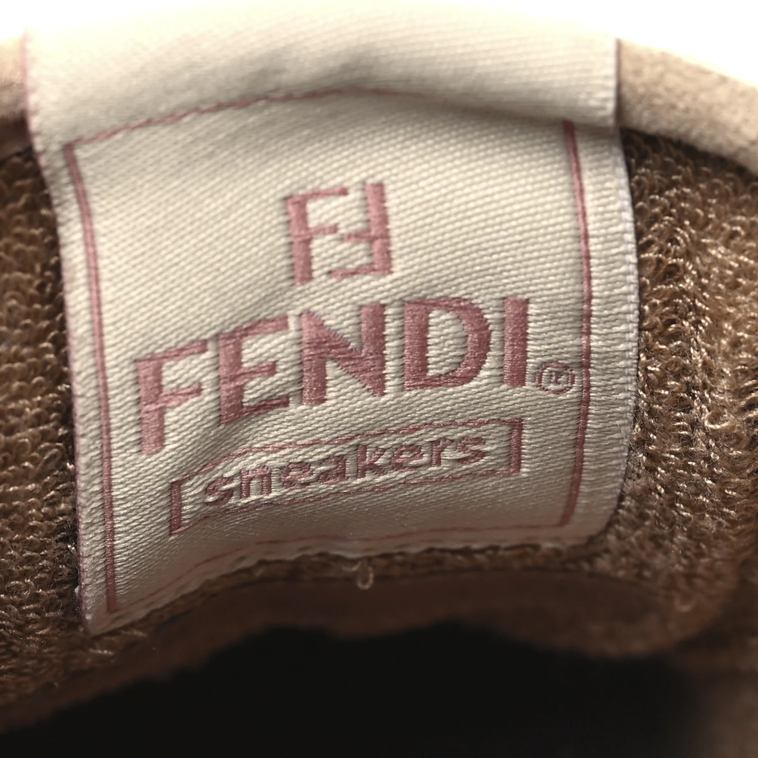 Suede Vitello Fendi Match Low Top Sneakers 37.5 Nudo White Garza Rosa - Top Club