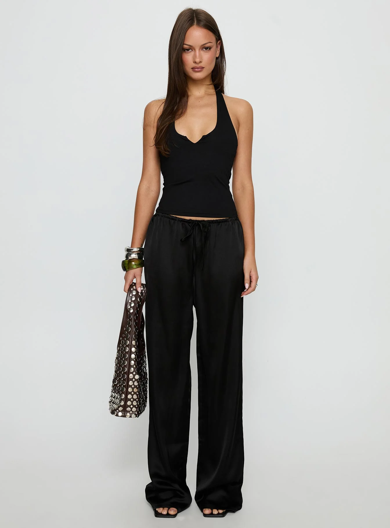 Soulstar Satin Pants Black