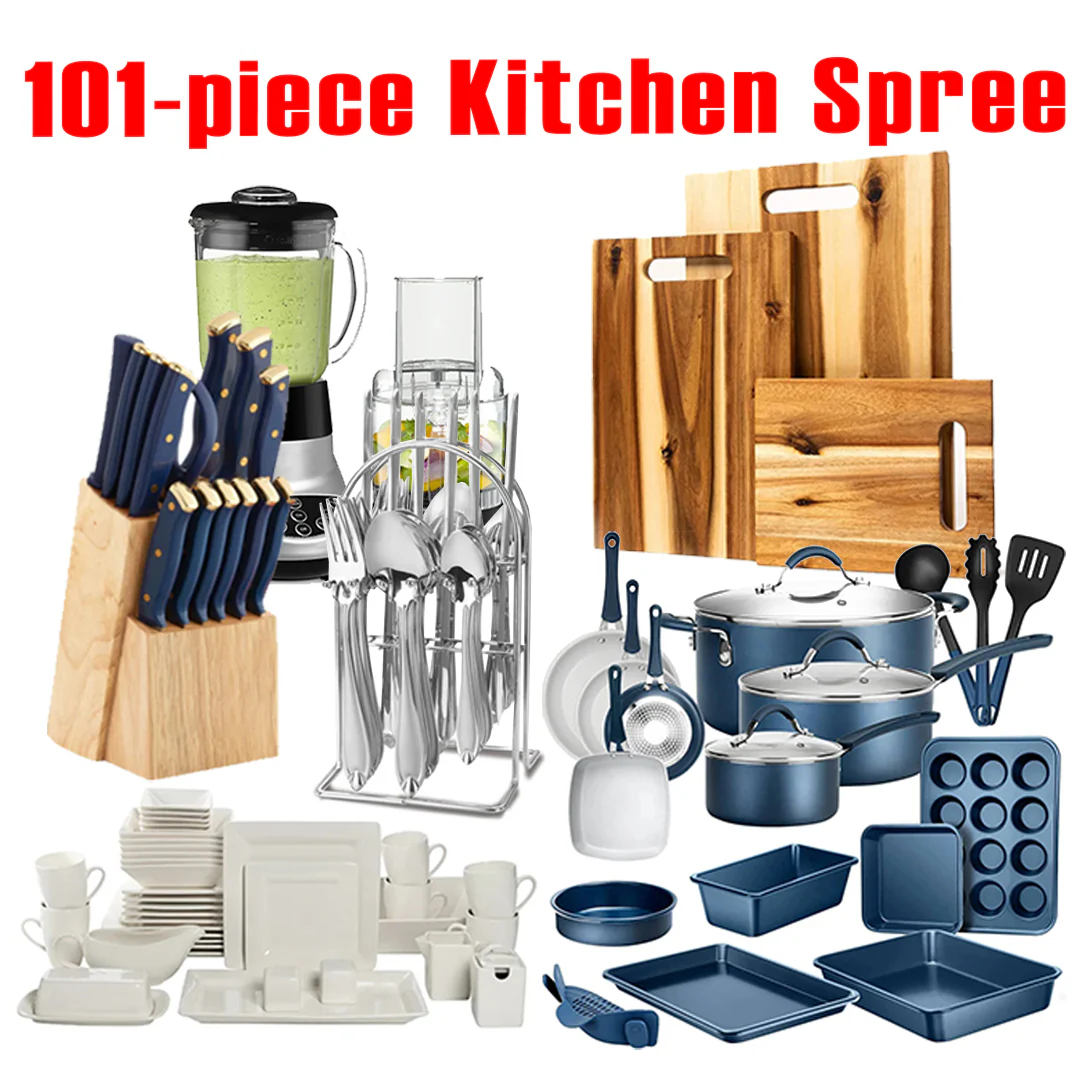 Limited time promotion, 101 piece Kitchen Spree offer to meet all kitchen needs