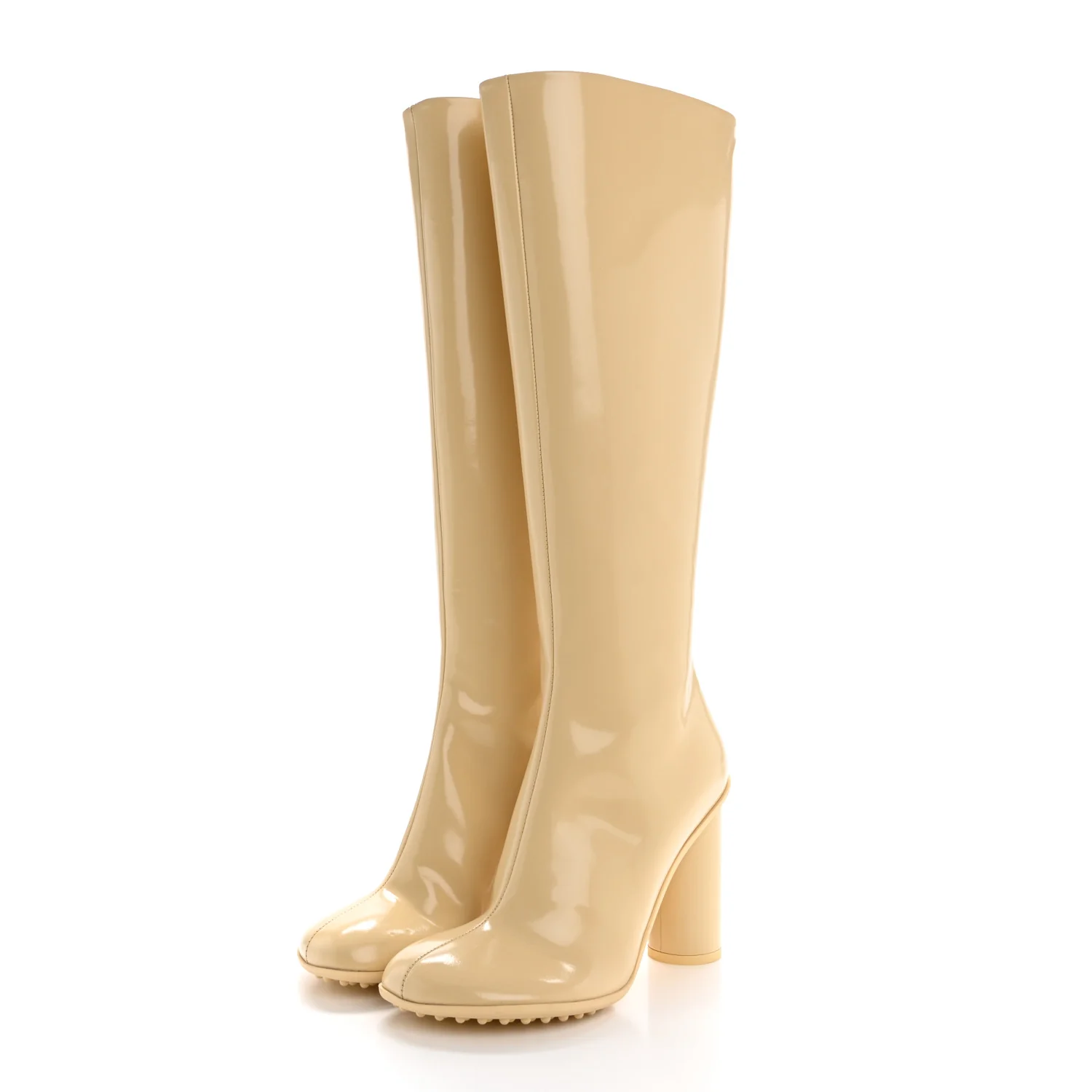 Patent Lambskin Atomic Boots 39 Rubber - Top Club