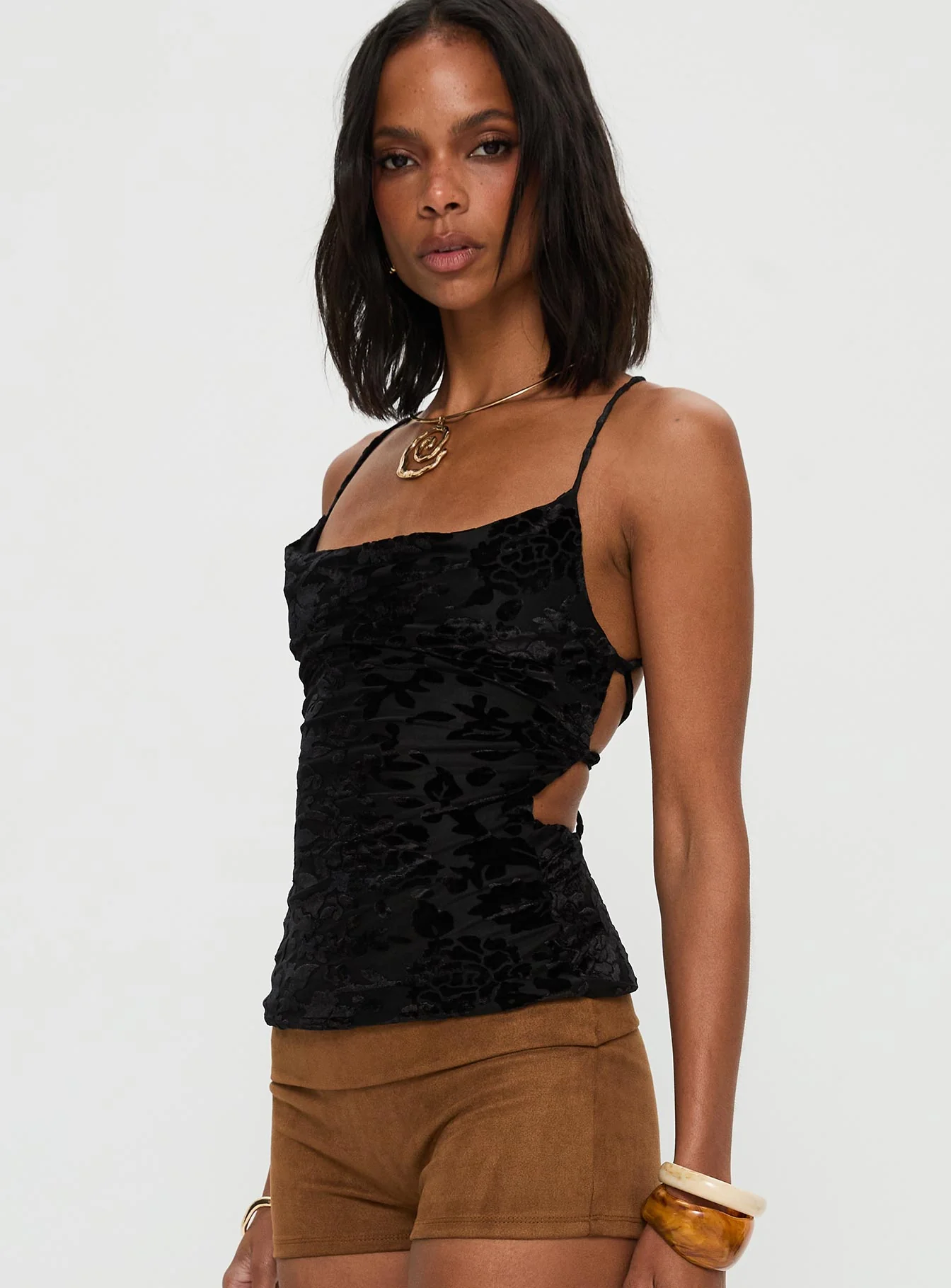 Celena Halter Top Black