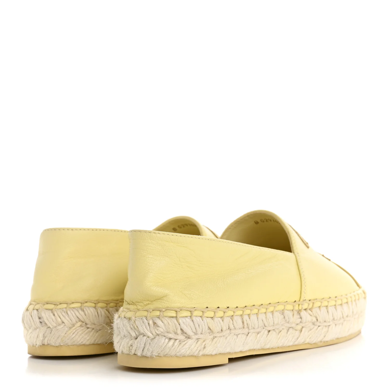 Lambskin CC Espadrilles 36 Yellow - Top Club