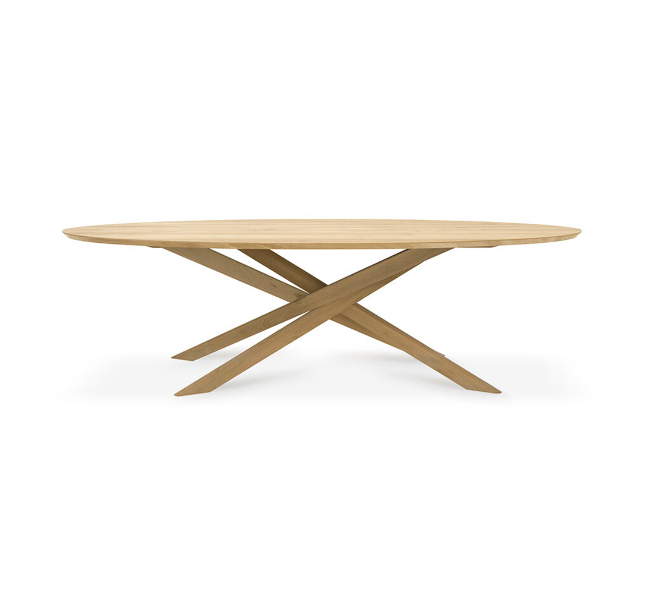 Tafel Mikado ovaal - 267X138 - eiken