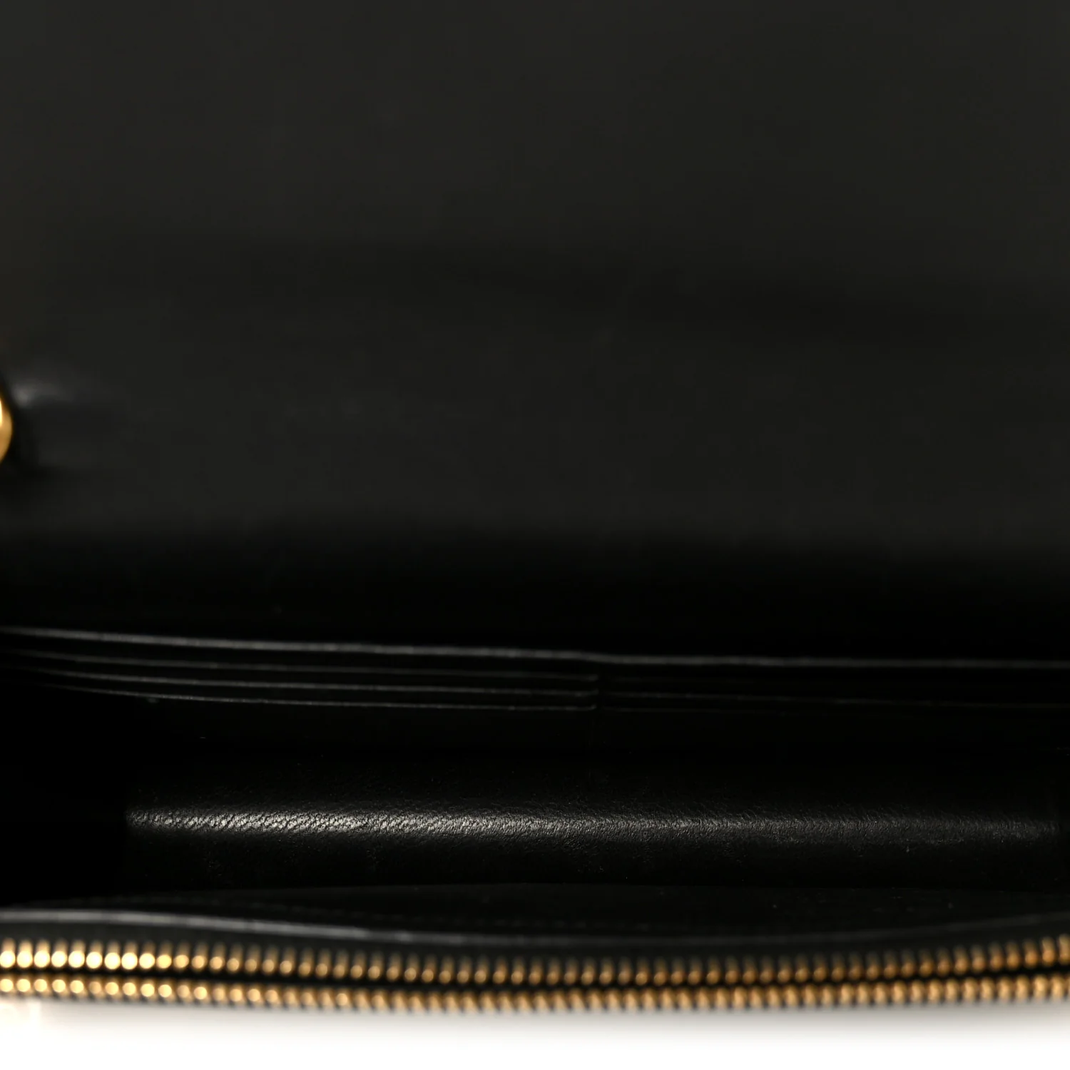 Smooth Calfskin Classic Monogram Kate Tassel Chain Wallet Black - Top Club