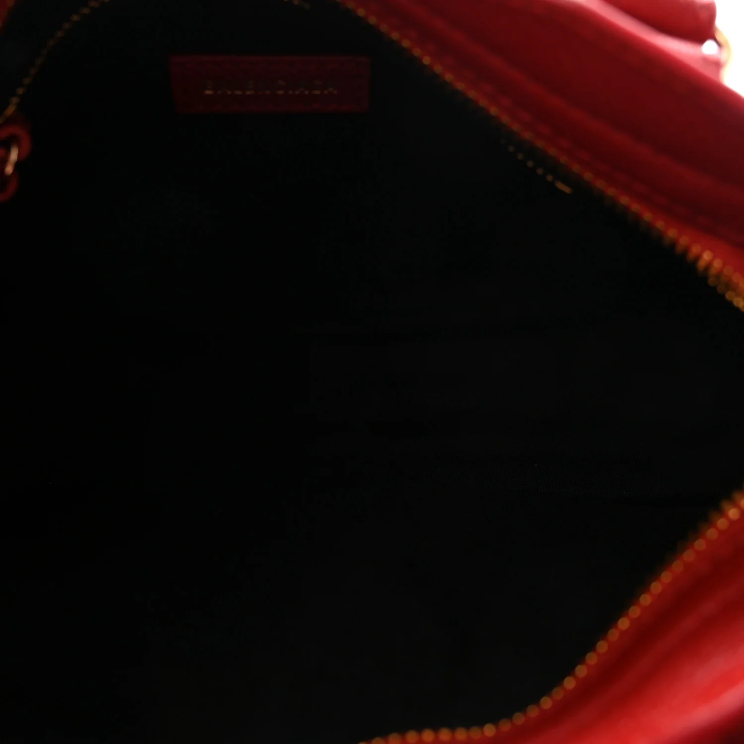 Chevre Gold Metallic Edge Hardware Mini City Rouge Groseille - Top Club