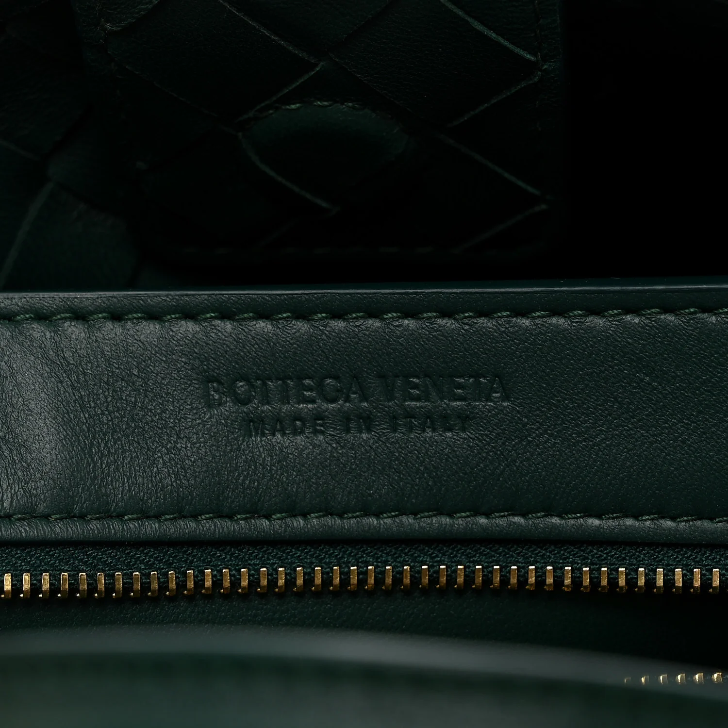 Nappa Intrecciato Small Andiamo Shoulder Bag Emerald Green - Top Club