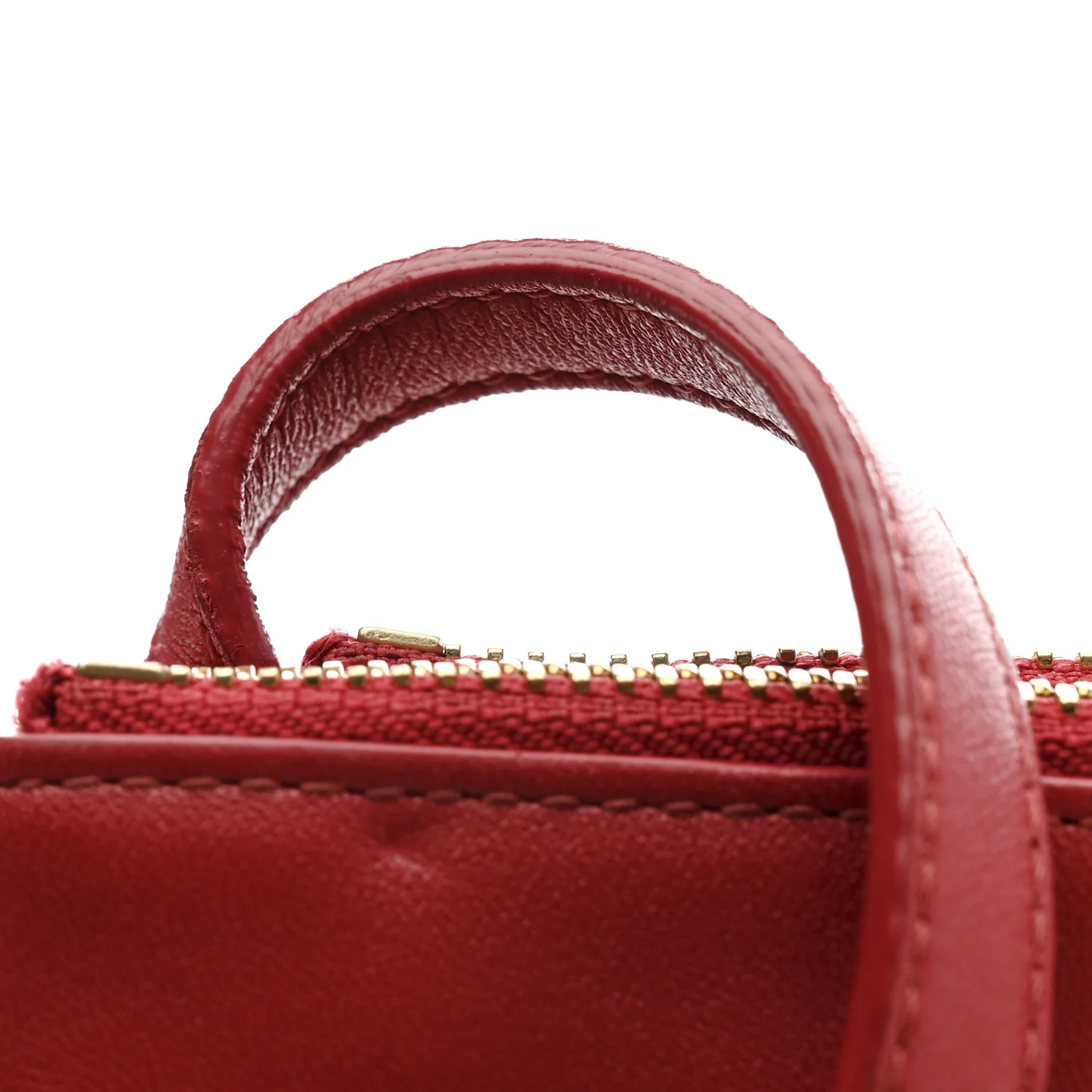 Lambskin Large Trio Crossbody Bag Red - Top Club