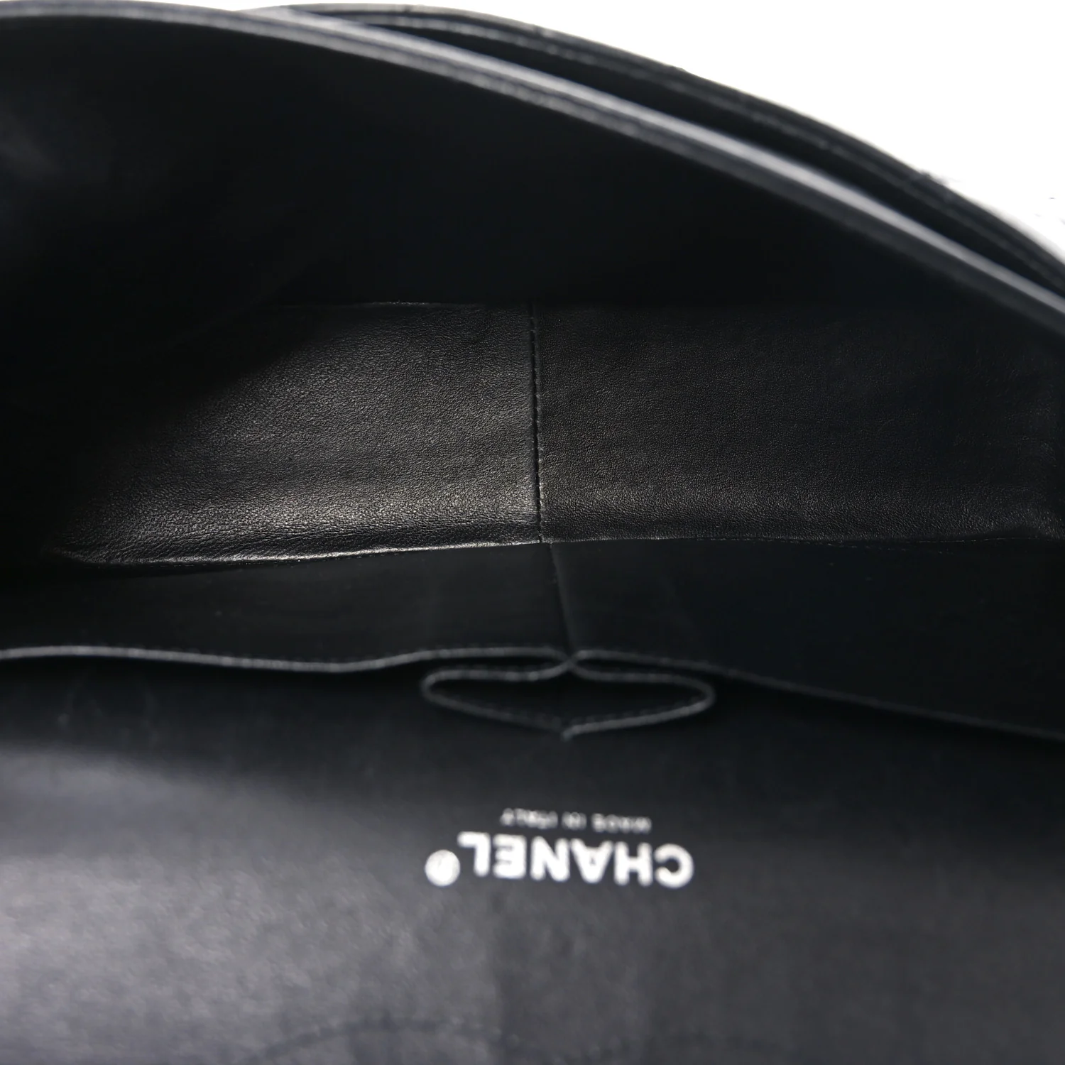 Lambskin Quilted Jumbo Double Flap So Black - Top Club