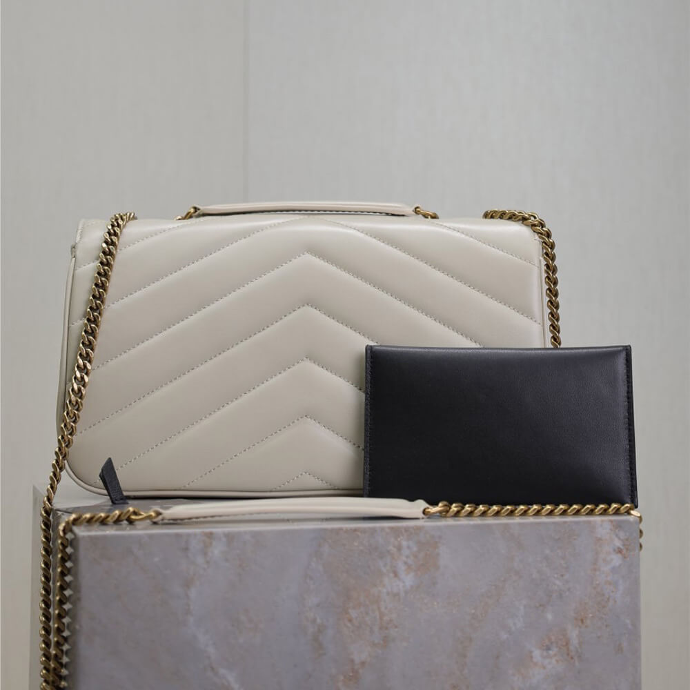 YSL LOULOU medium in MATELASSE lambskin - Top Club