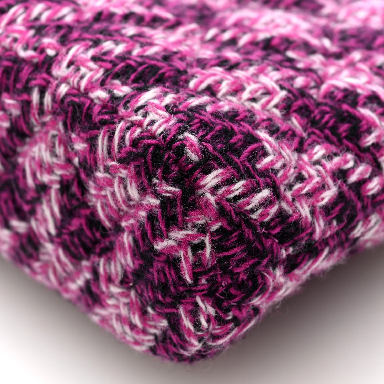 Tweed Quilted Mini Clutch With Chain Purple - Top Club