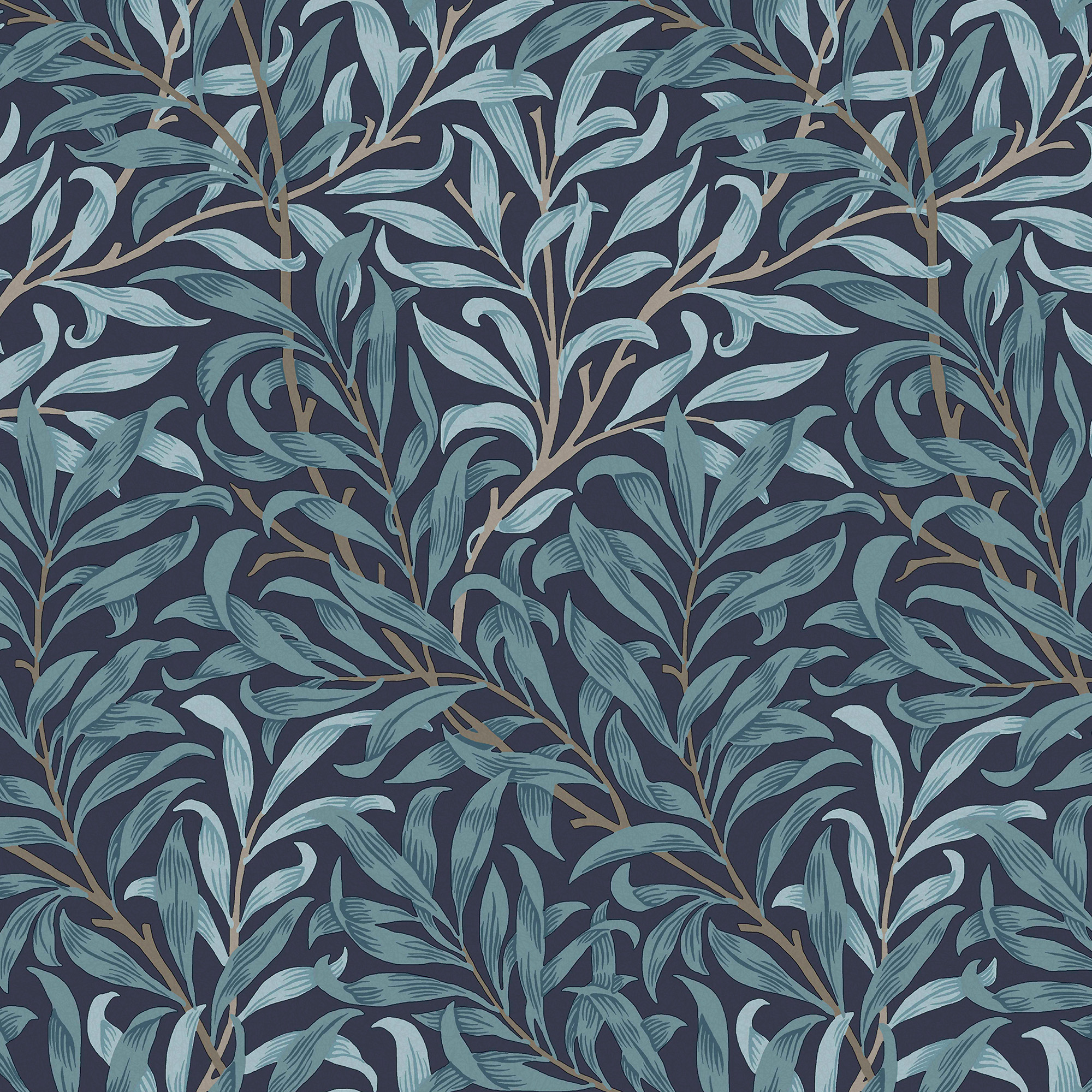 Vliesbehang Willow Bough Deep Blues