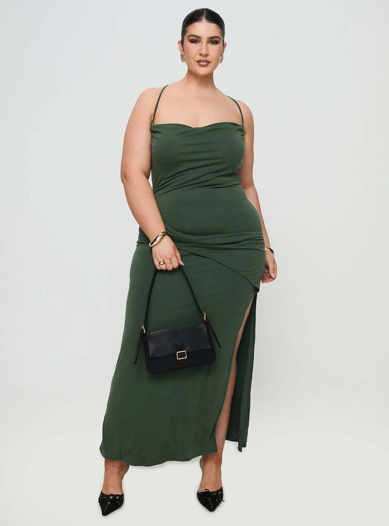 Marchesi Maxi Dress Green Curve