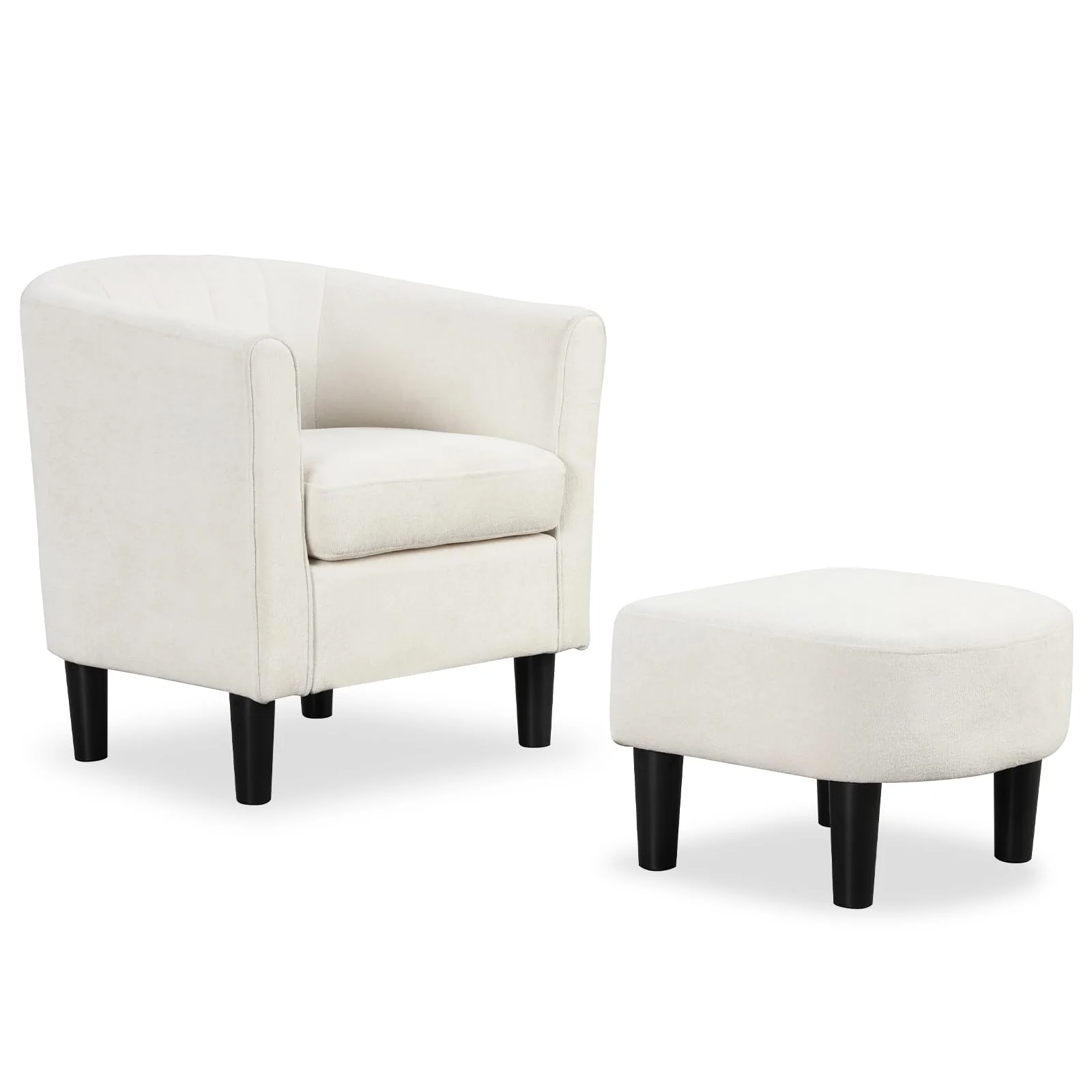 BEFOUNDLOVELY Accent Chair with Ottoman