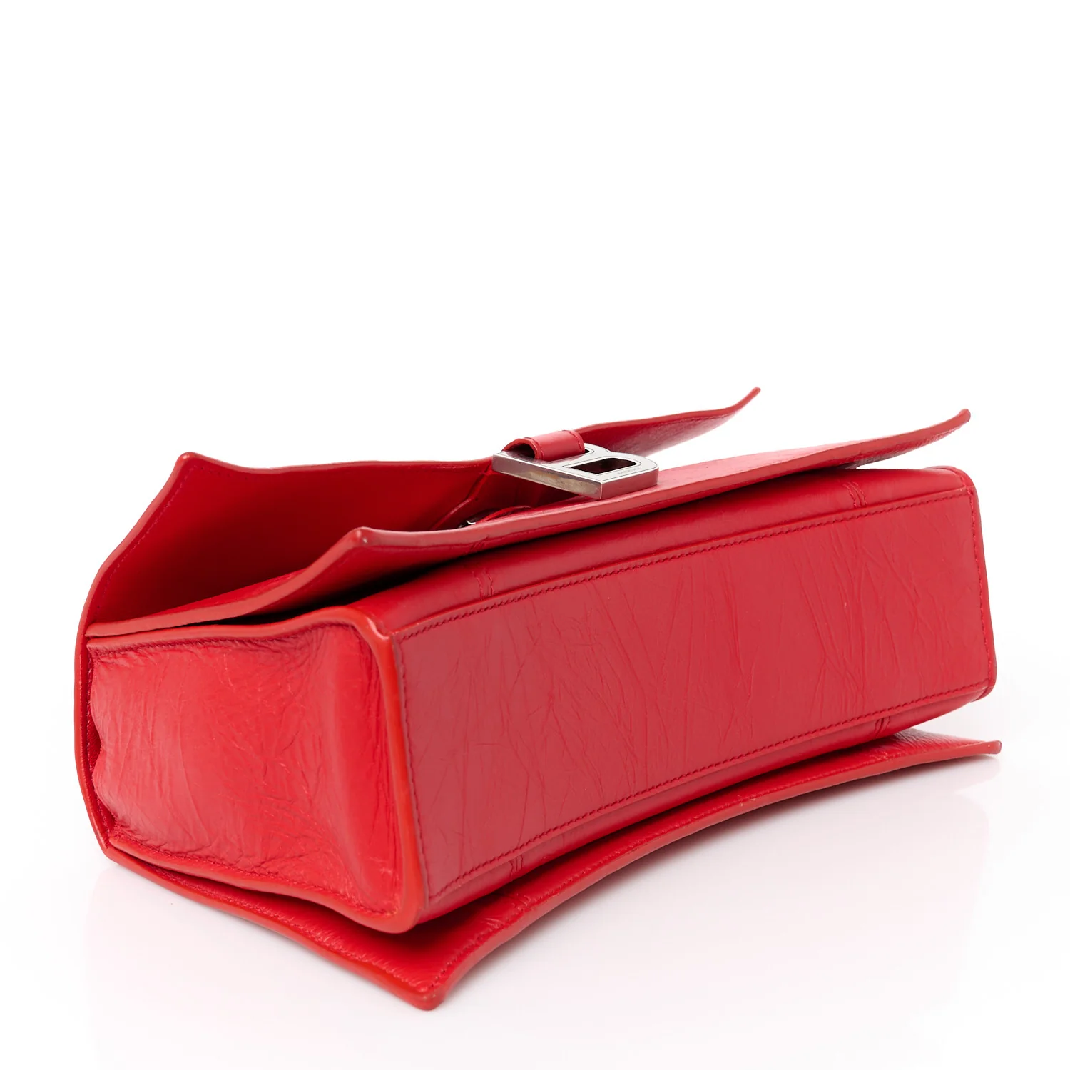 Arena Calfskin Small Crush Chain Bag Tomato Red - Top Club