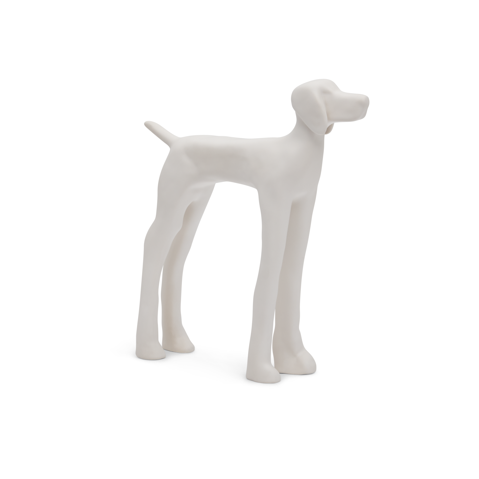 Loods 5 Kunst keramiek Hondje Sam Wit
