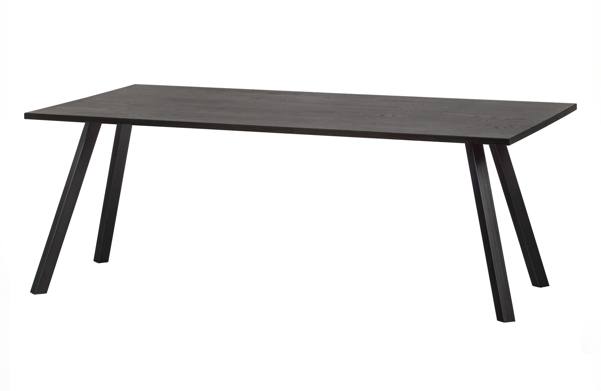 WOOOD tafel Tablo eiken blacknight & 2-stand Poot Tablo Tafel Eiken Blacknight 220x90 & 2-stand Poot