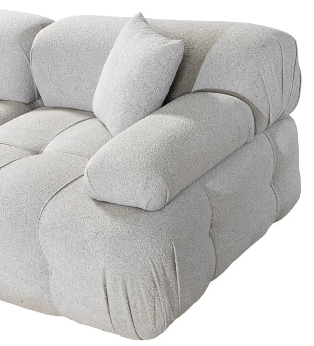 Luxury living room corner sofa light gray / gray 295 x 295 x H. 70 cm - Modular 5-piece sofa - Hotel sofa - Living room furniture - Hotel furniture - Luxury furniture