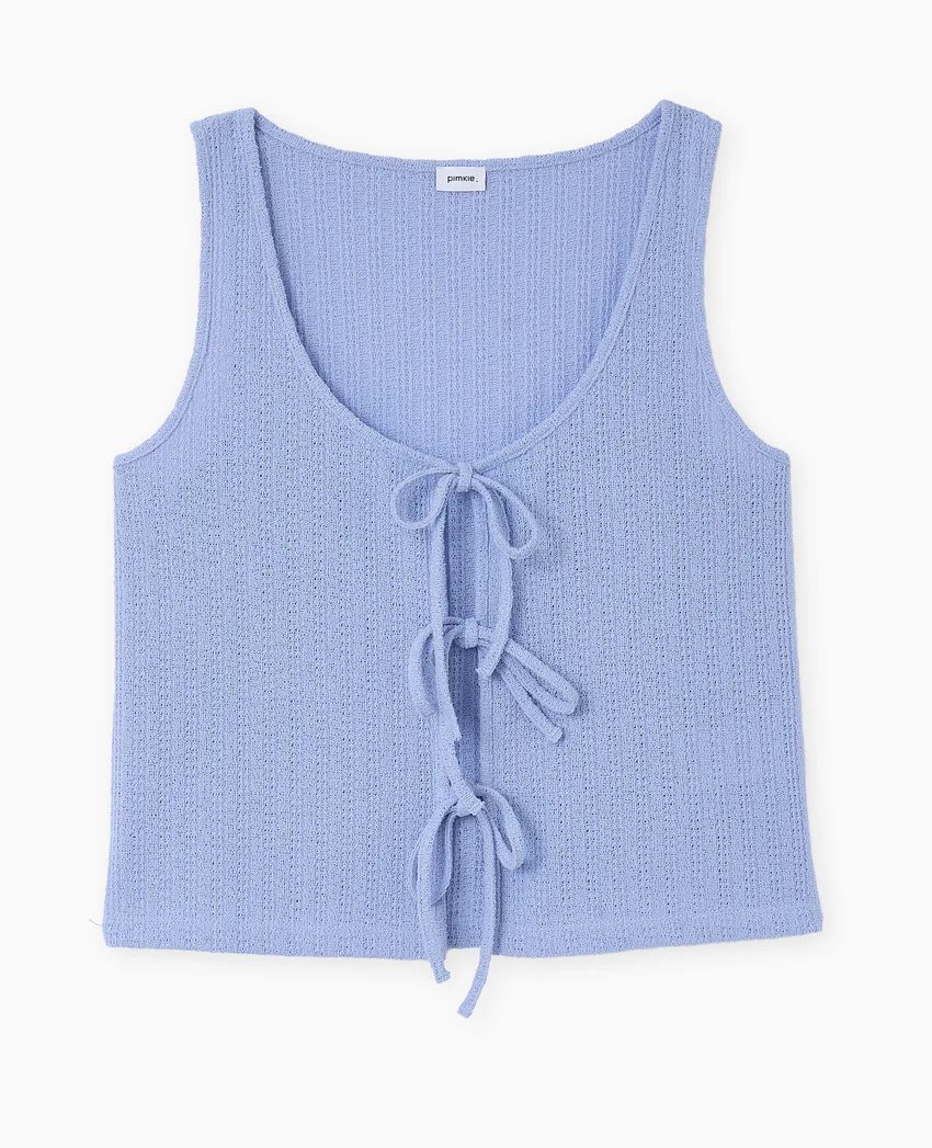 Pimkie Débardeur en maille fantaisie avec nouettes