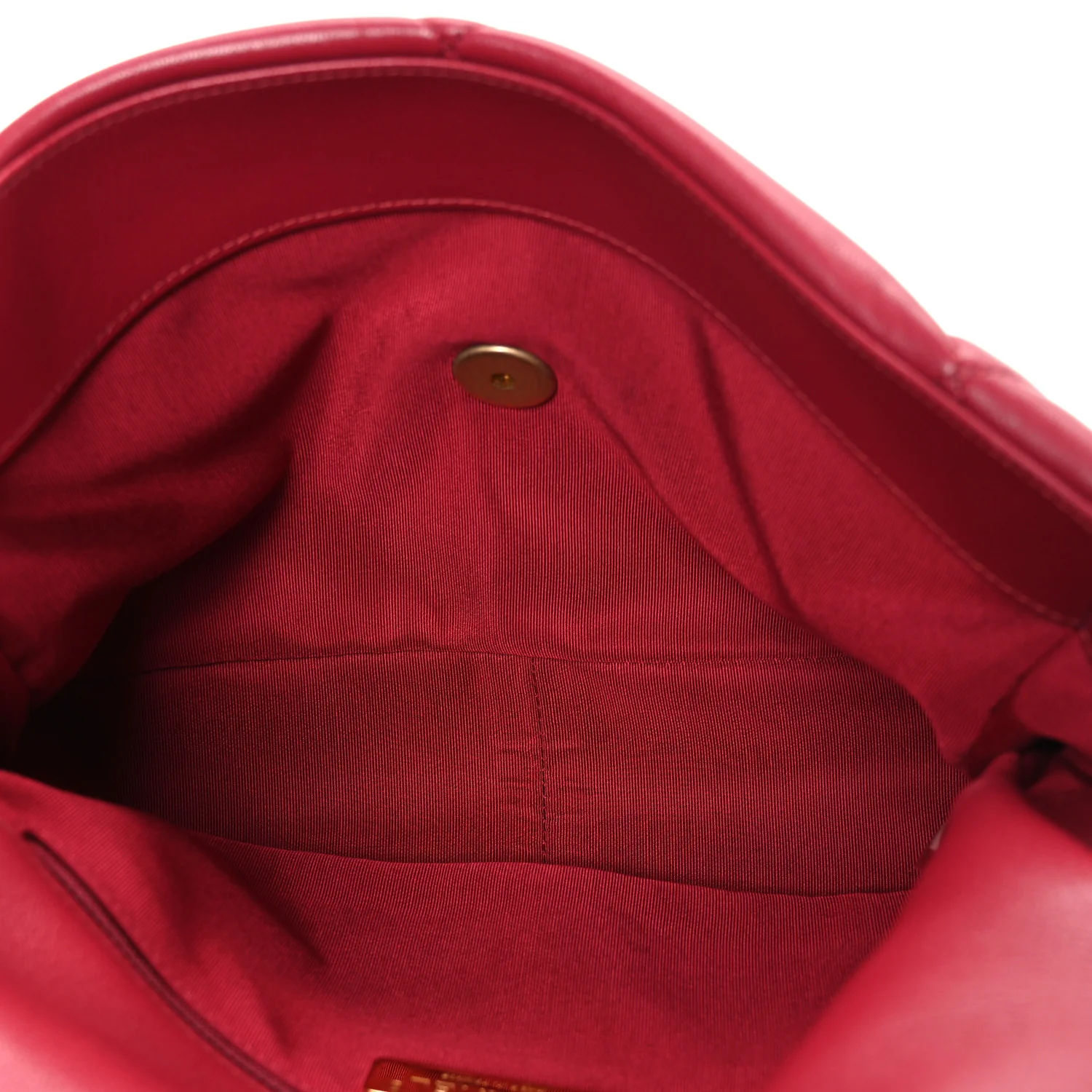 Lambskin Quilted Large Chanel 19 Flap Red - Top Club