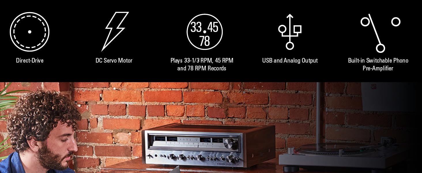 AT-LP120XUSBBK Key Features