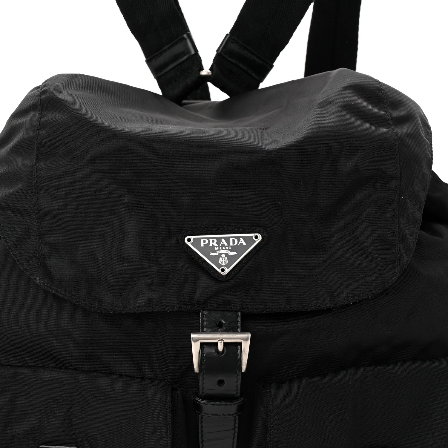 Nylon Vela Medium Backpack Black - Top Club