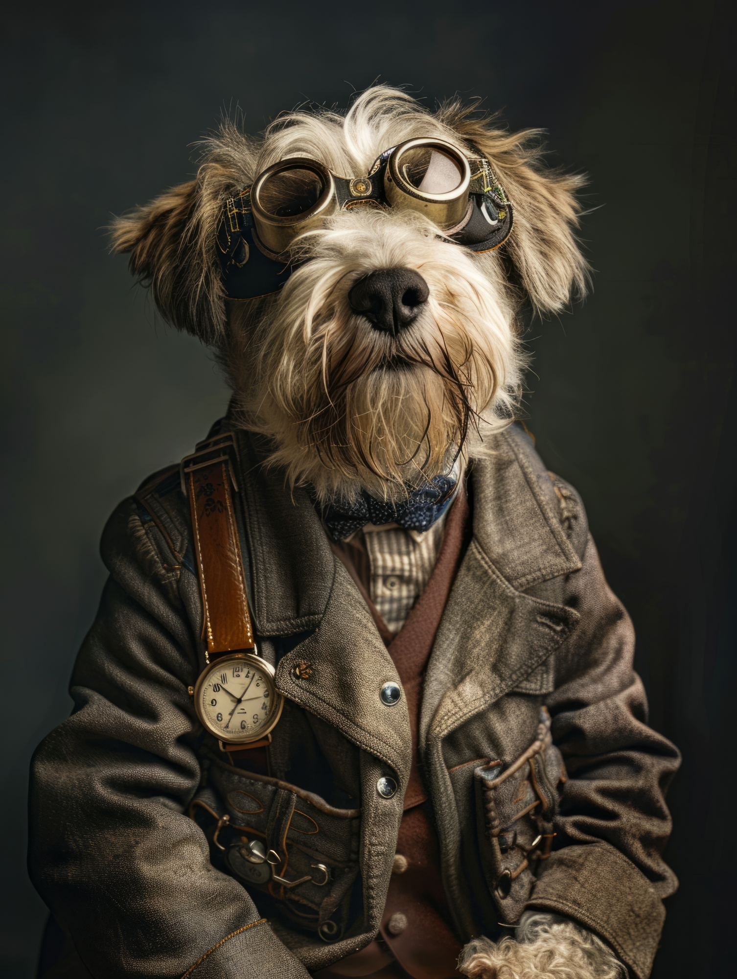 Canvas schilderij van Sint Bernard hond 100x200 cm
