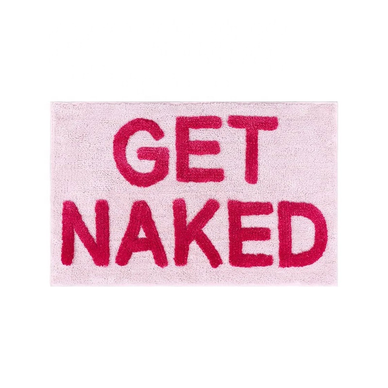 Fluffy Flocking Shaggy Rectangle Water Absorbent Non Slip Mats Design Microfiber Bathroom Mat Bath Rugs