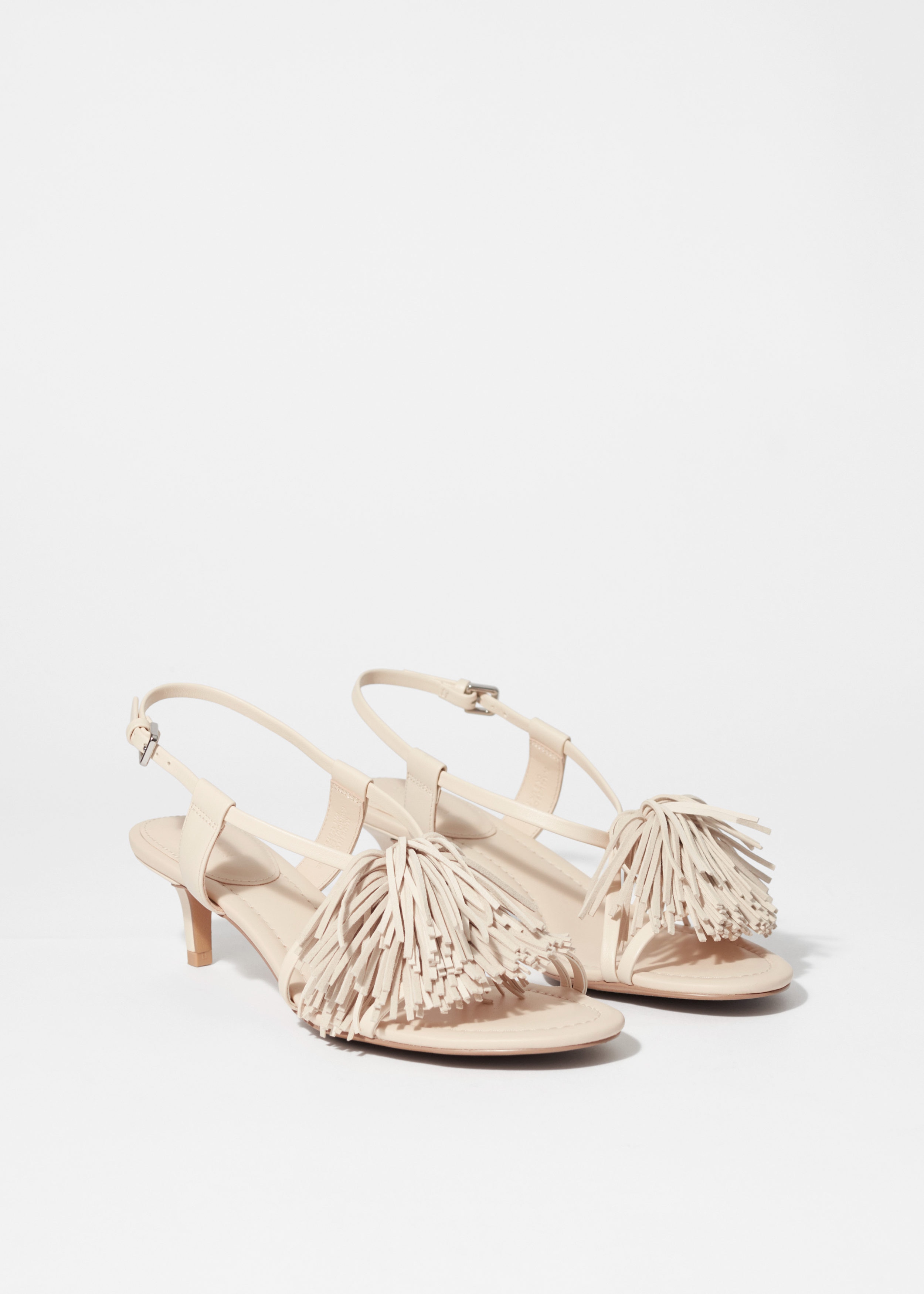 & Other Stories FRINGED LEATHER SANDALS