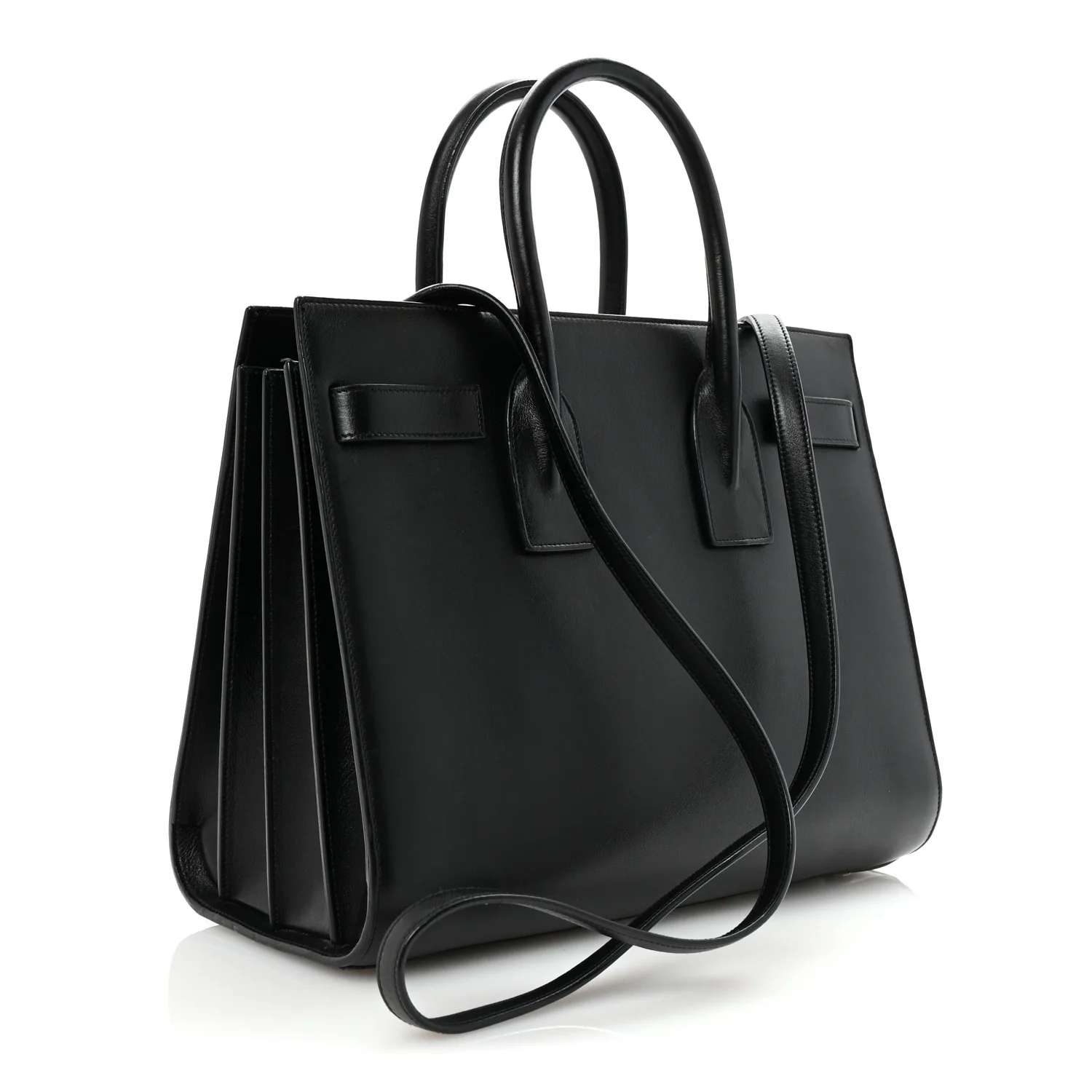 Calfskin Small Sac De Jour Black - Top Club