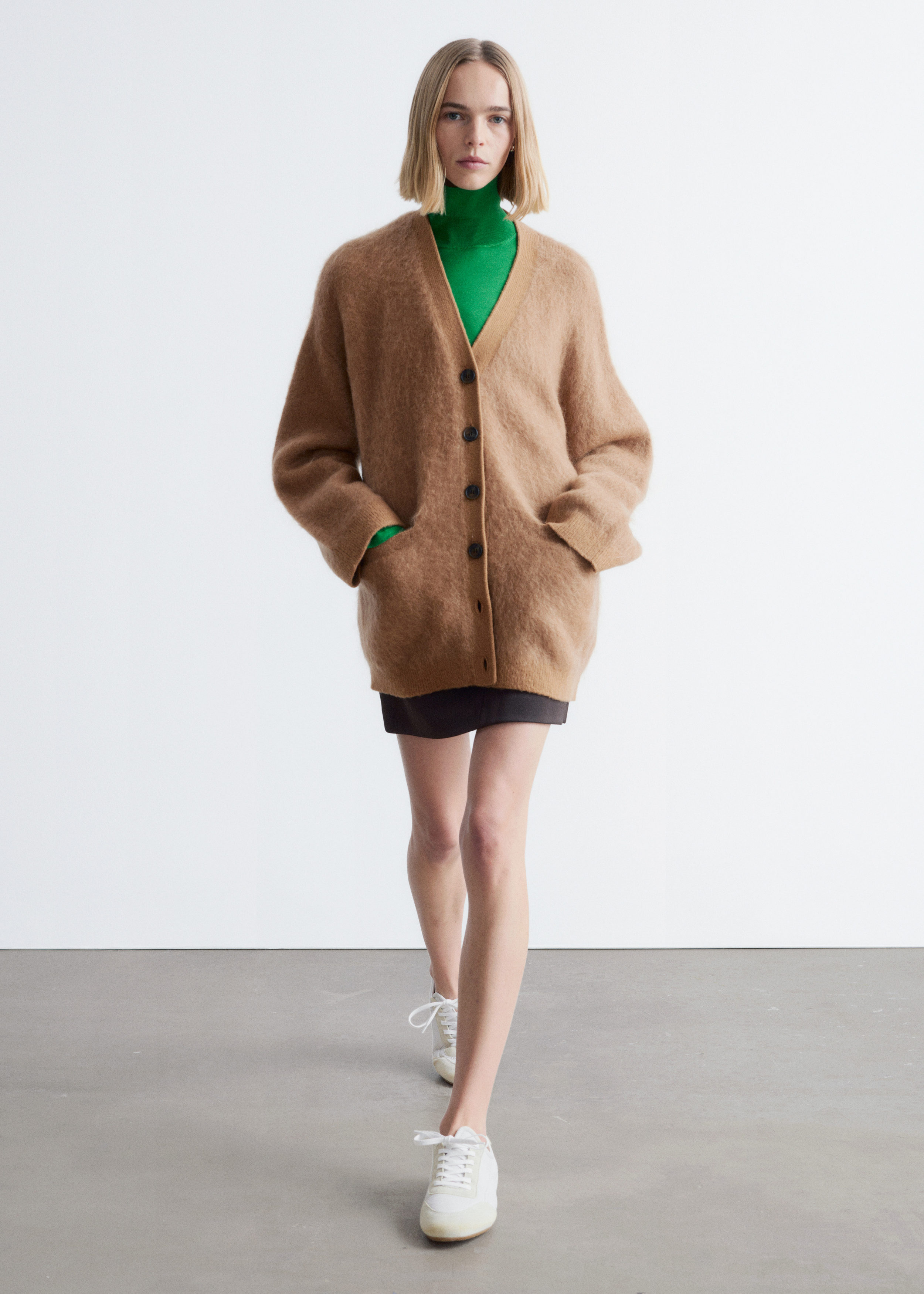 & Other Stories OVERSIZED MOHAIR-BLEND CARDIGAN