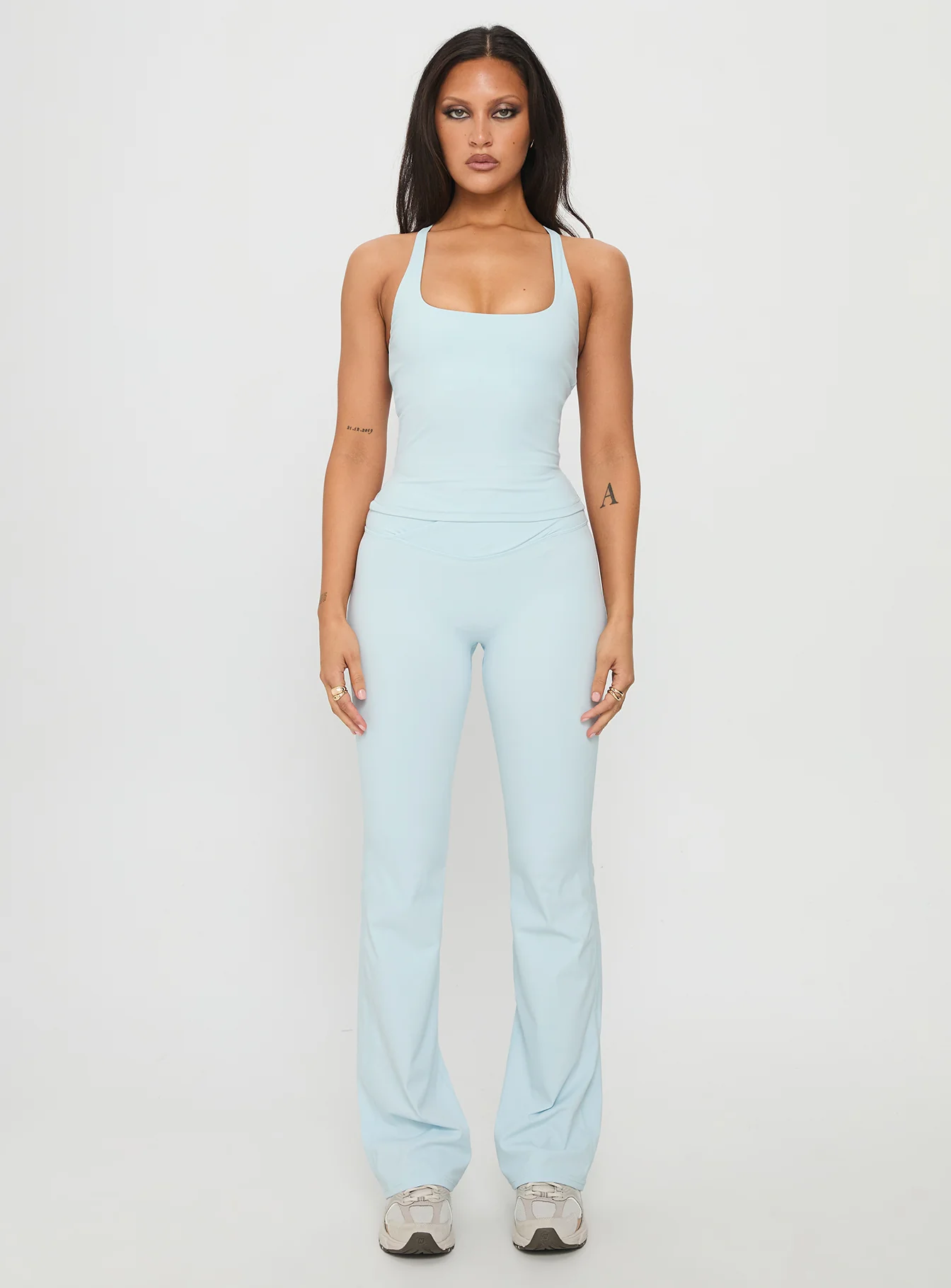 Layup Active Longline Cross Back Top Blue