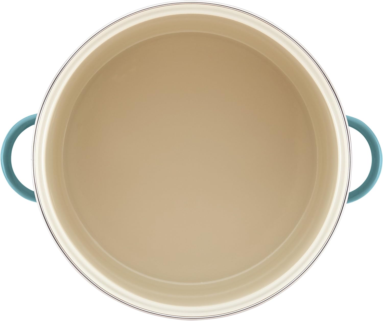 Farberware Enamel on Steel Stock Pot/Stockpot with Lid - 16 Quart, Aqua Blue