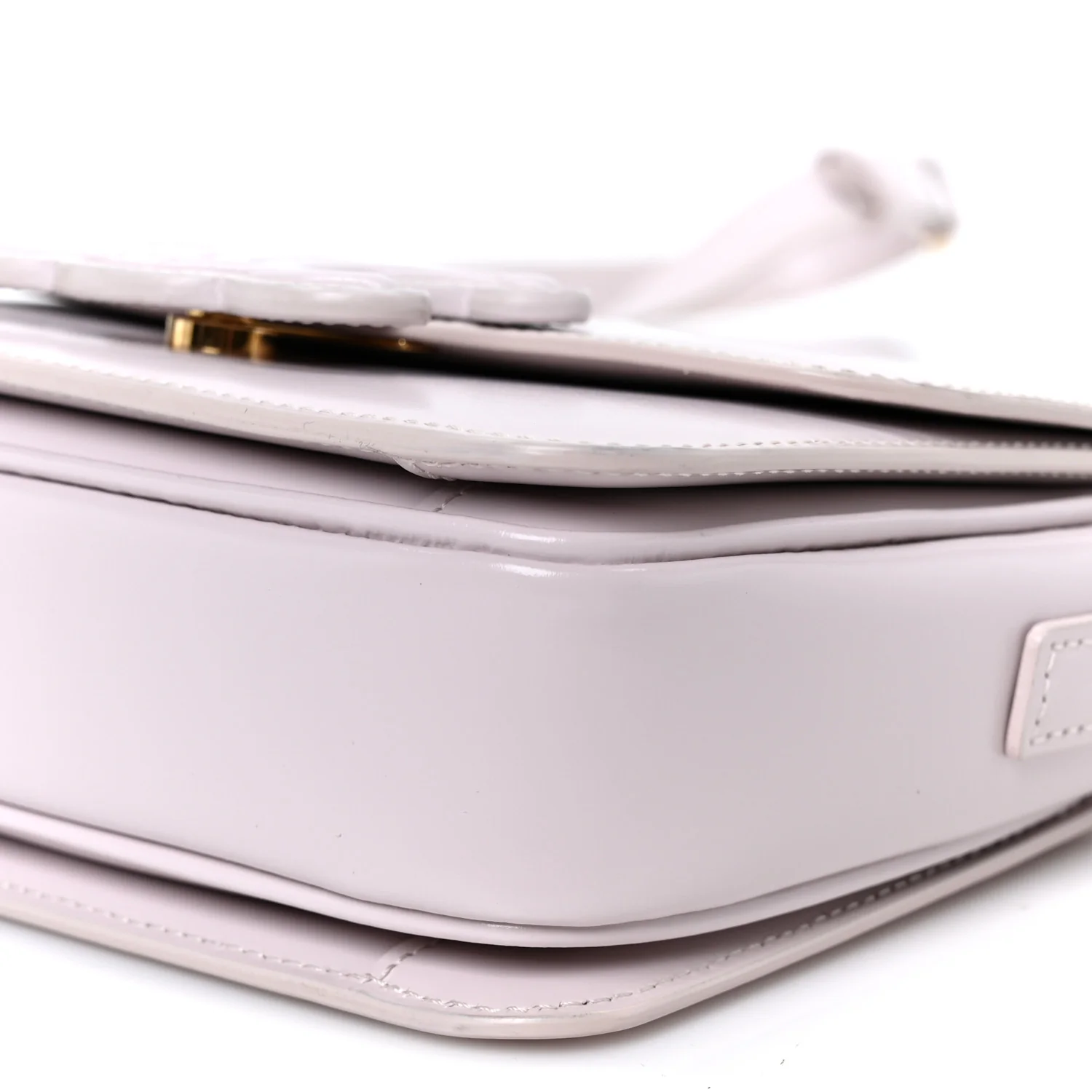 Shiny Calfskin Teen Cuir Triomphe Poudre - Top Club