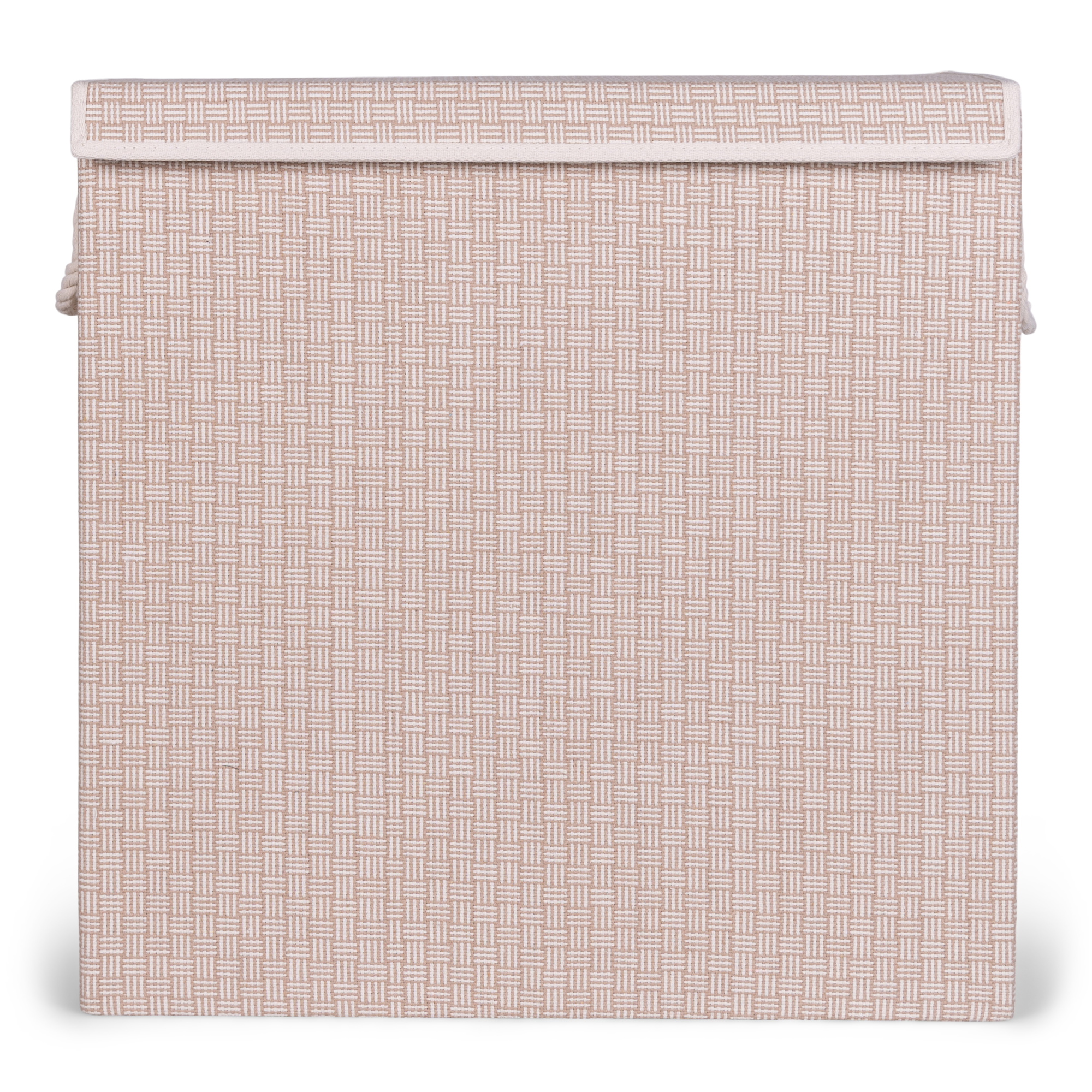Wasmand rechthoek beige square XL 60x30 cm